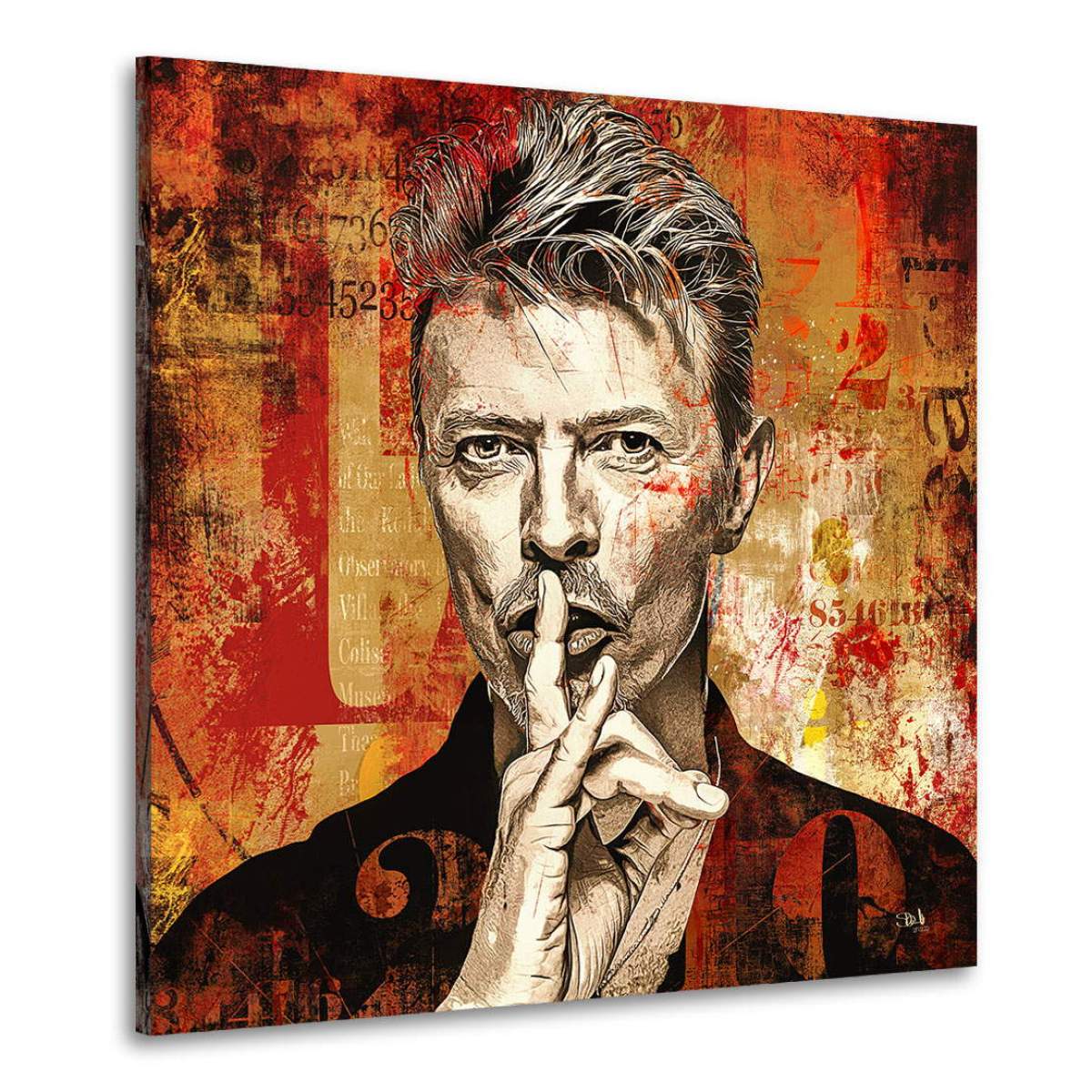 David Bowie Wandbild von Kunstgestalten24
