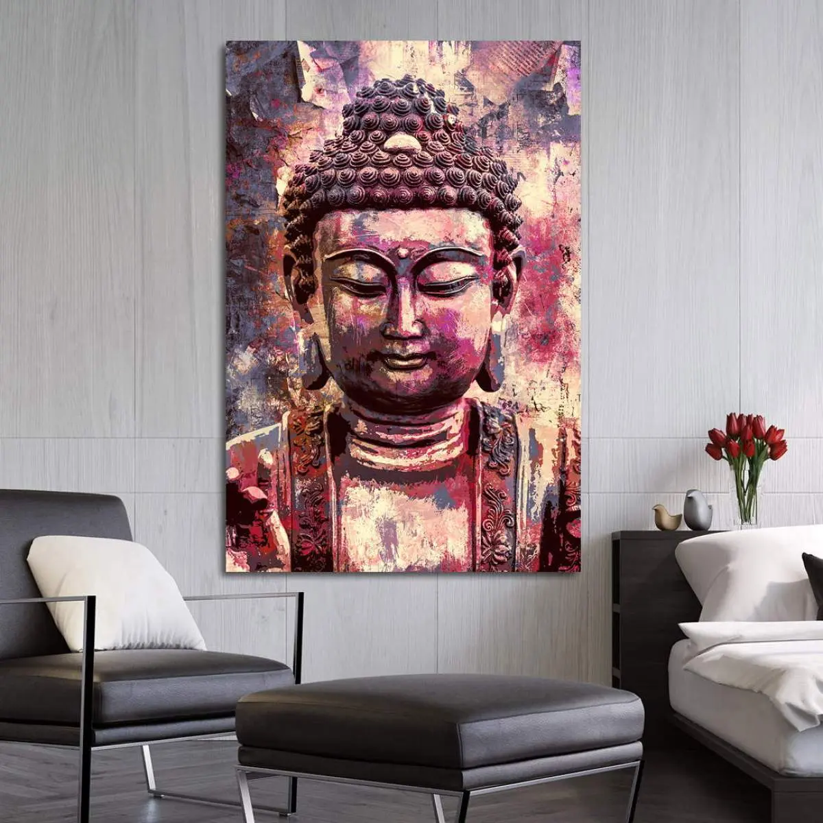 Acryylglasbild-Buddha-Wandbild von Ron Danell