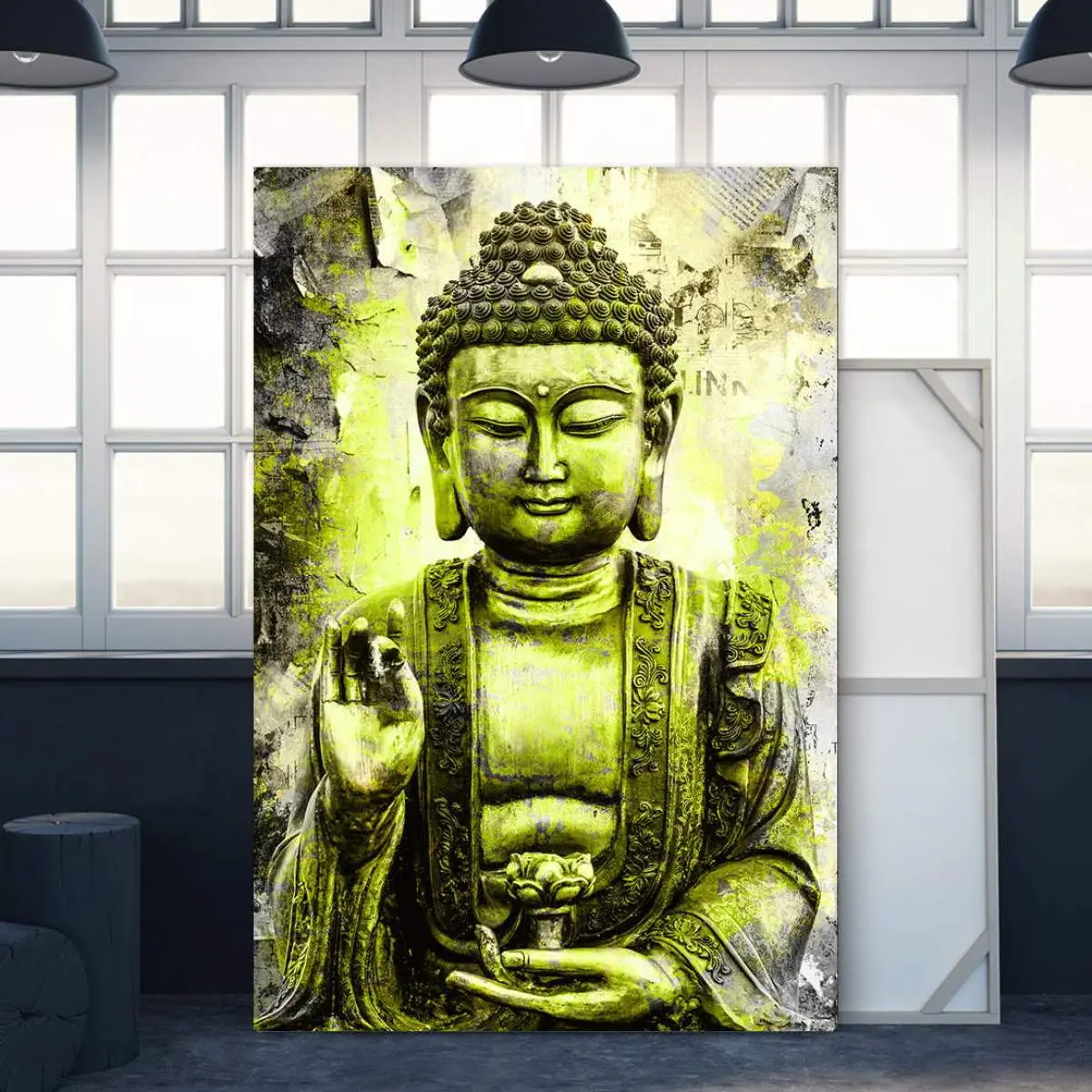 Buddha-Leinwand-Wandbild von Ron Danell