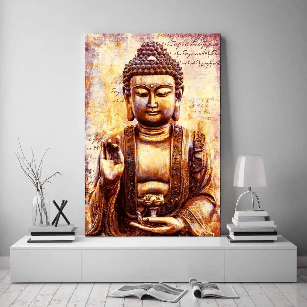 Buddha Wandbild von Ron Danell
