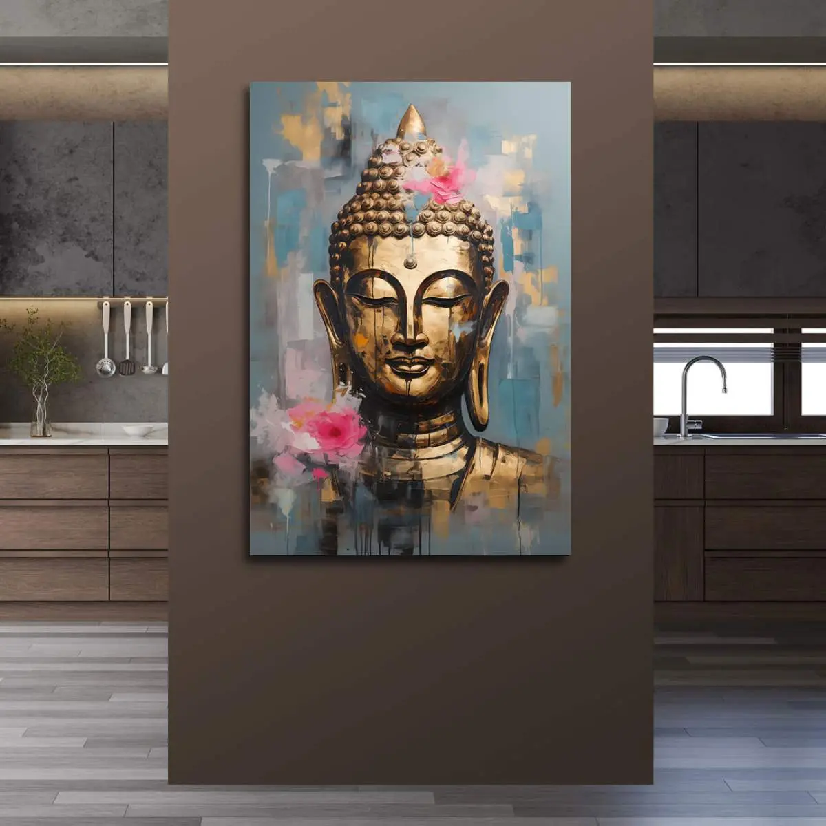Buddha Wandbild Kunstgestalten24 Buddha Wandbild Kunstgestalten24