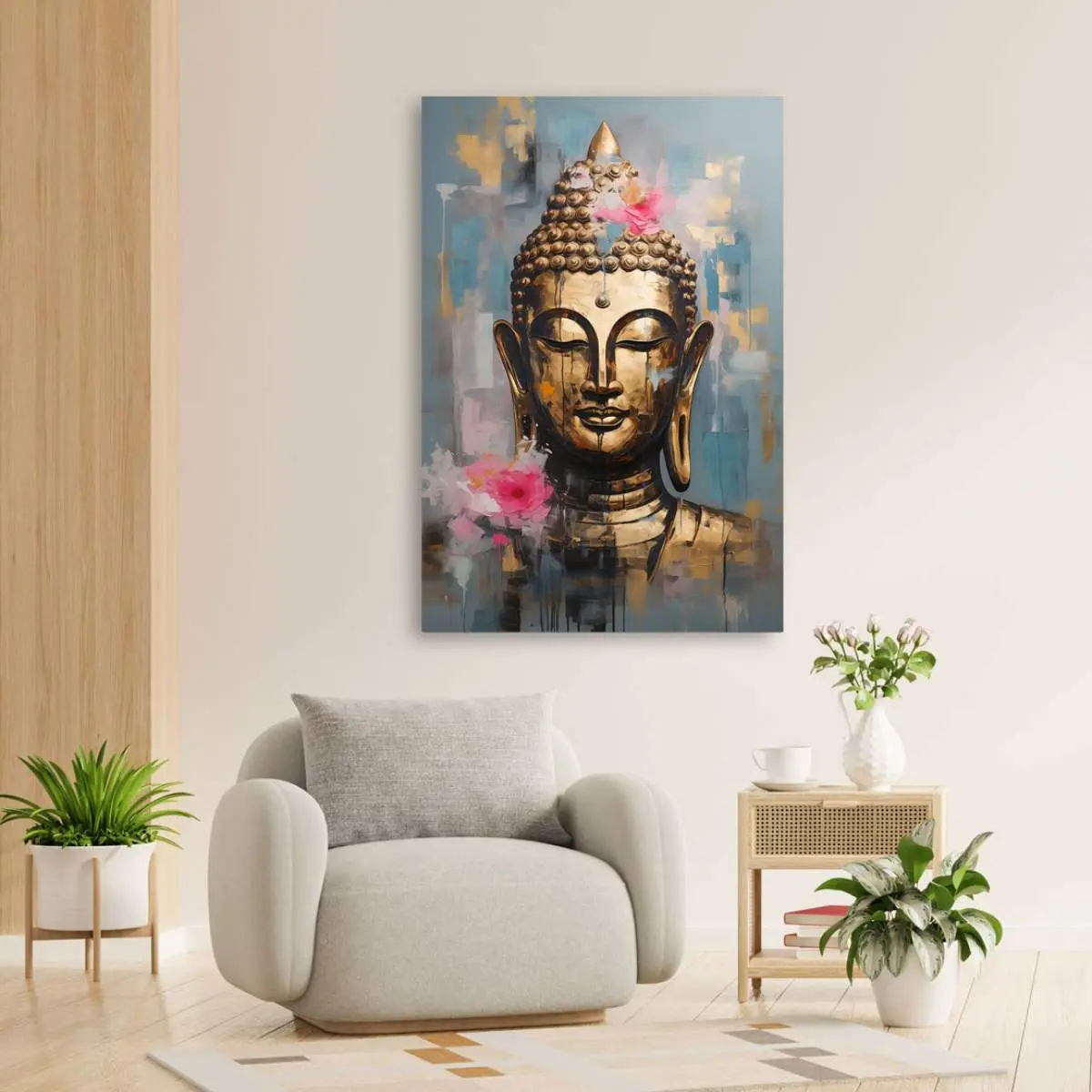 Buddha Wandbild Kunstgestalten24 Buddha Wandbild Kunstgestalten24