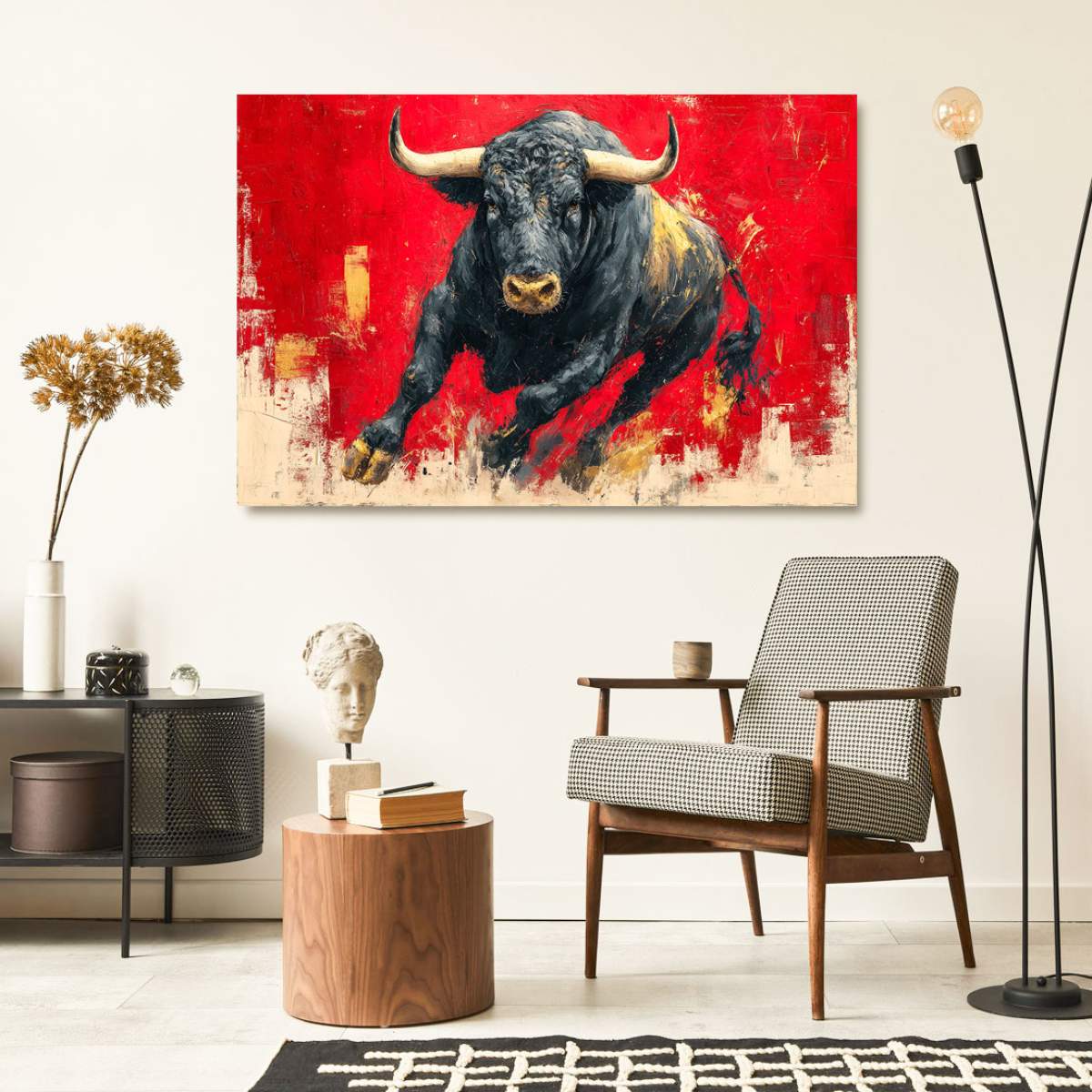 Black Bull Wandbild