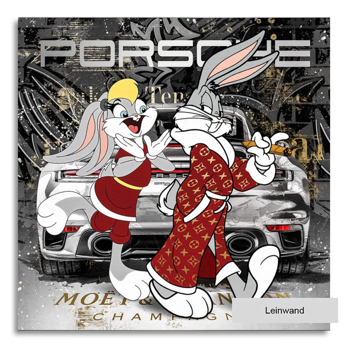 Pop Art Wandbild von Kunstgestalten24