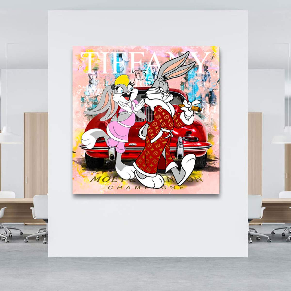 Pop Art Wandbild von Kunstgestalten24