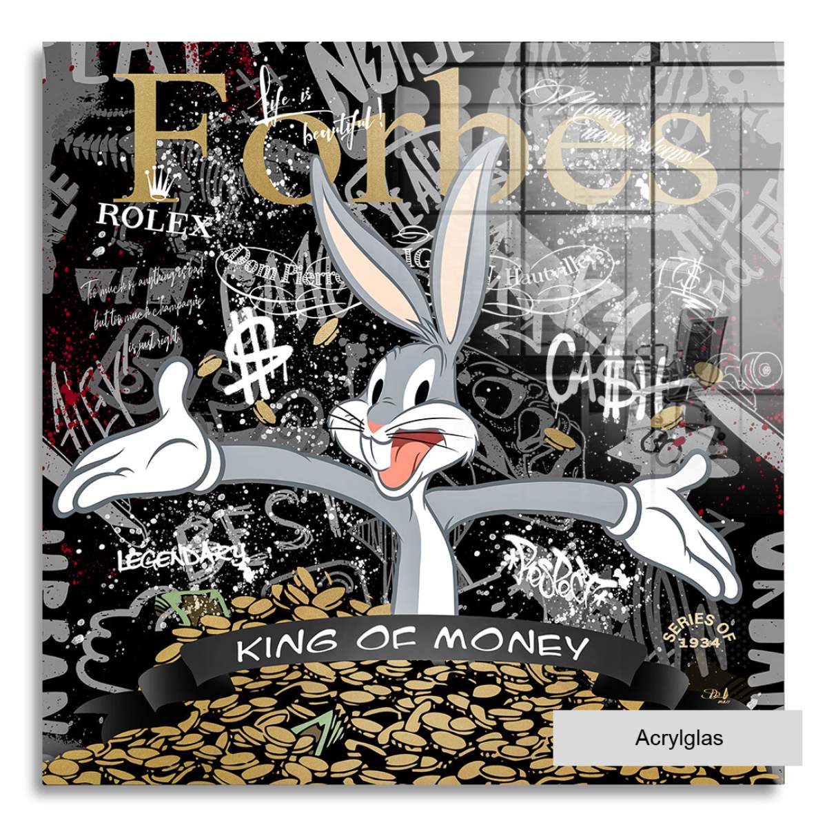 Bunny Wandbild von Kunstgestalten24