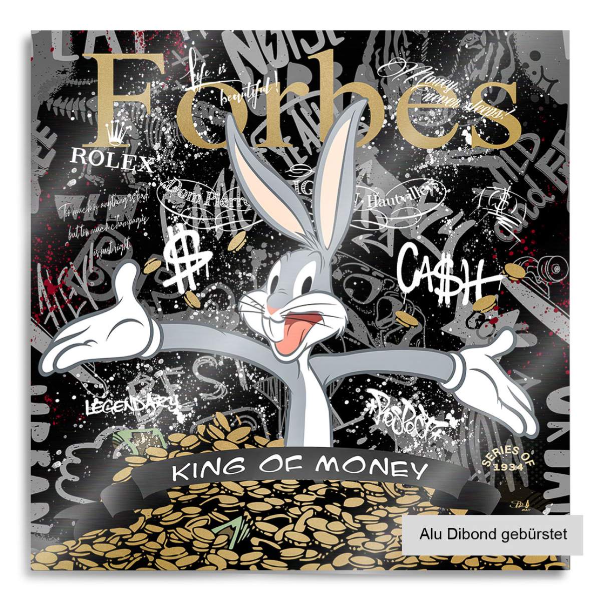 Bunny Wandbild von Kunstgestalten24