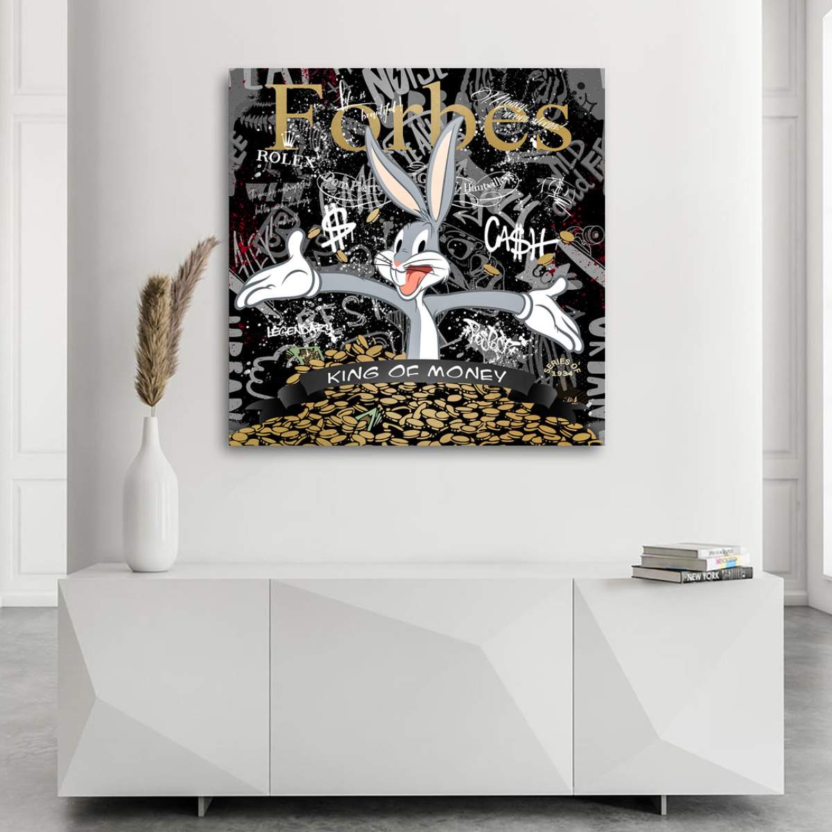 Bunny Wandbild von Kunstgestalten24