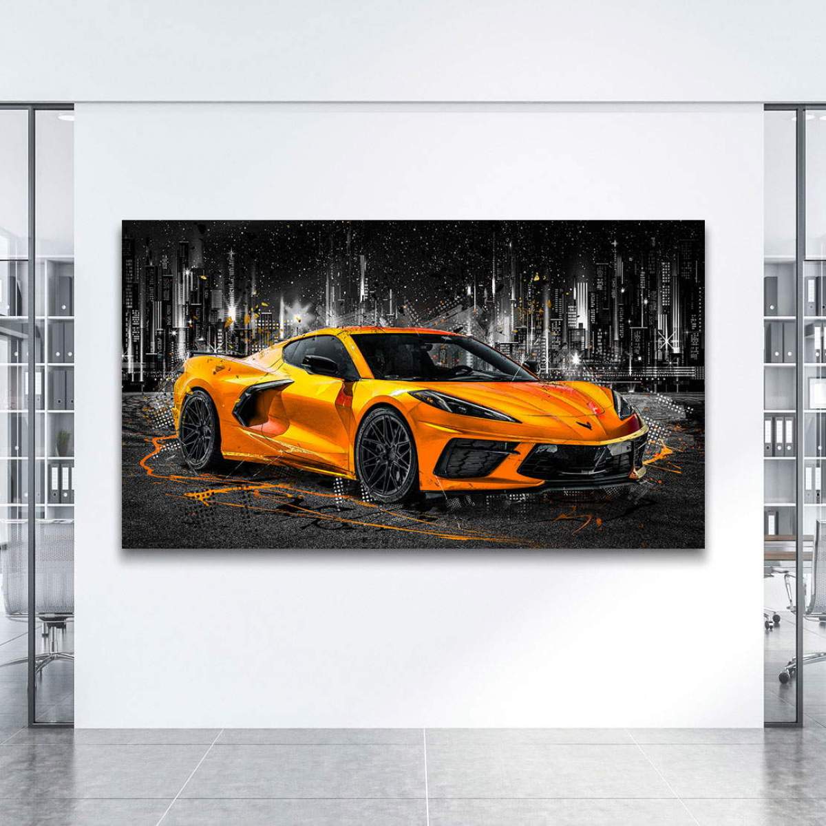 Corvette Wandbild von Kunstgestalten24