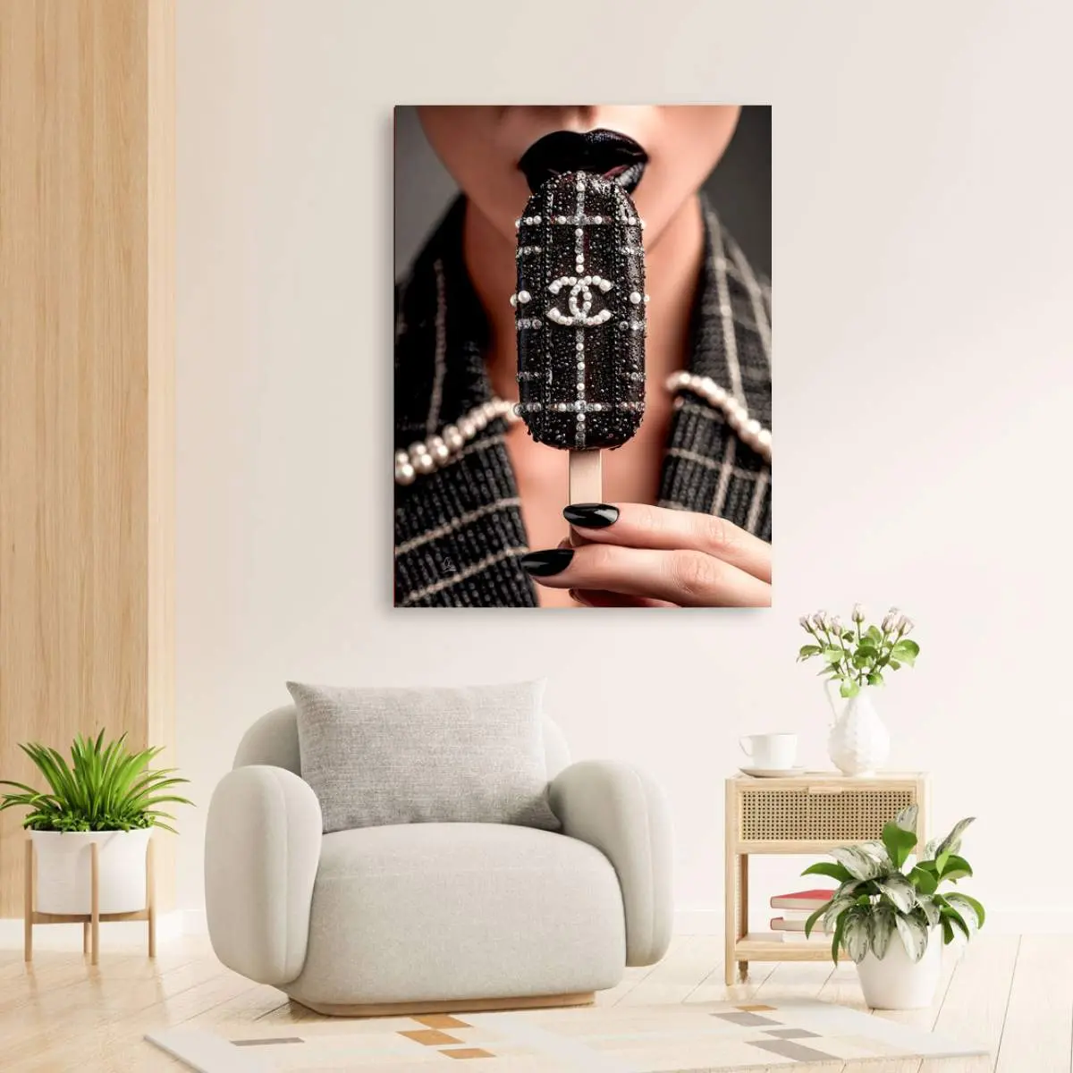 Chanel Eis Wandbild Kunstgestalten24 Chanel Eis Wandbild Kunstgestalten24