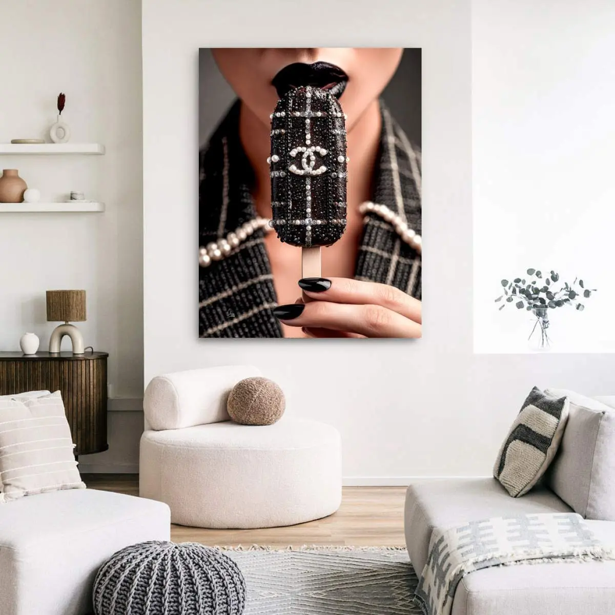 Chanel Eis Wandbild Kunstgestalten24 Chanel Eis Wandbild Kunstgestalten24