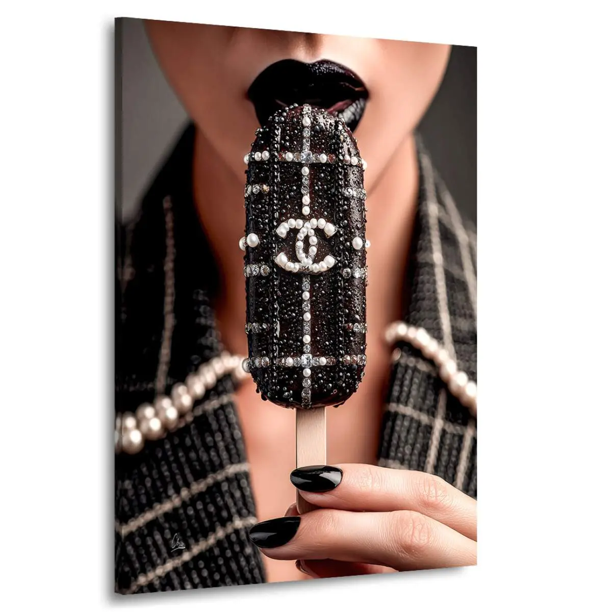 Chanel Eis Wandbild Kunstgestalten24 Chanel Eis Wandbild Kunstgestalten24