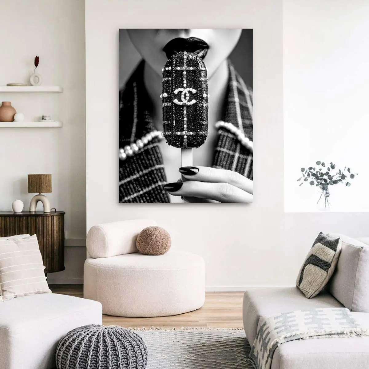 Chanel Eis Wandbild Kunstgestalten24 Chanel Eis Wandbild Kunstgestalten24