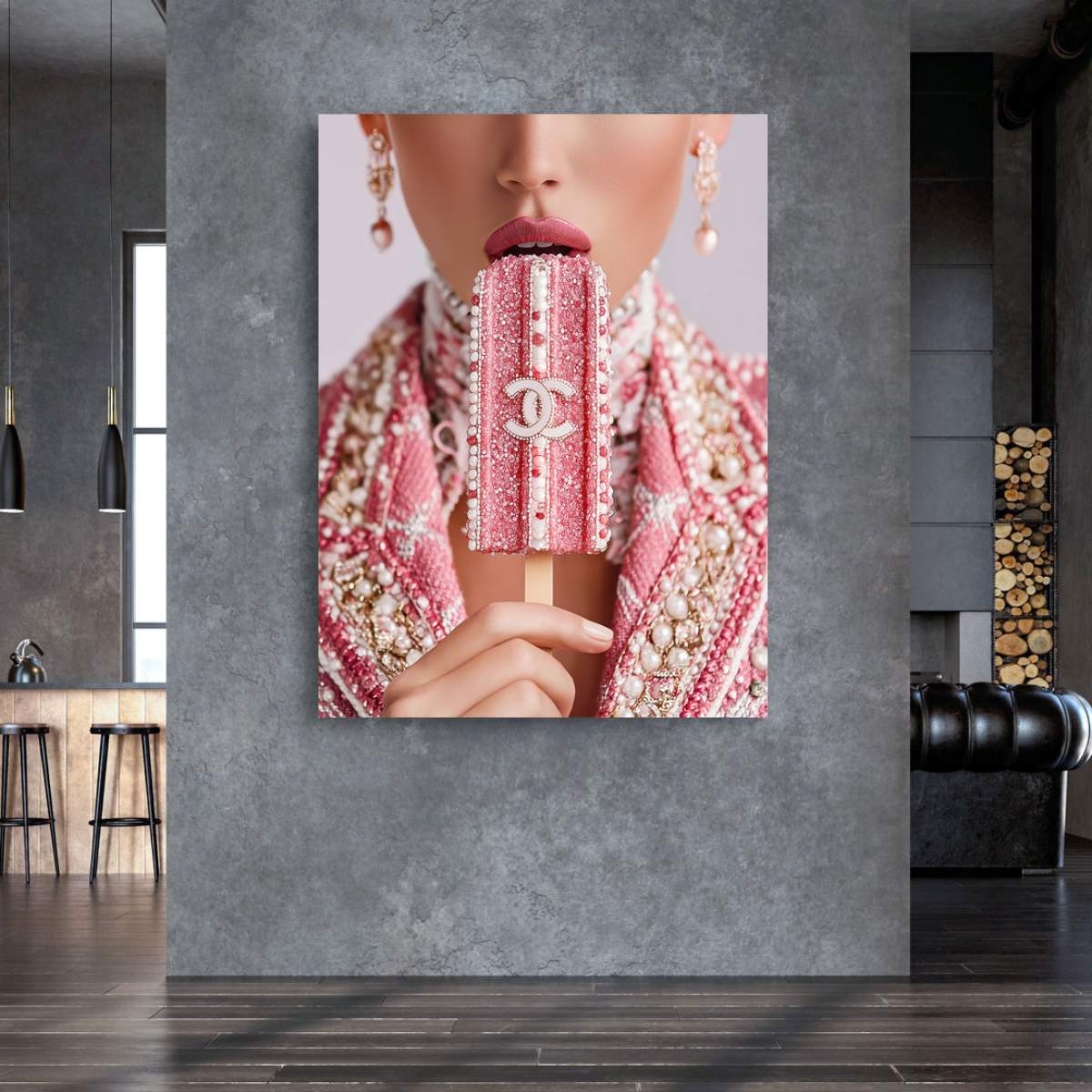 Chanel Eis Wandbild Kunstgestalten24