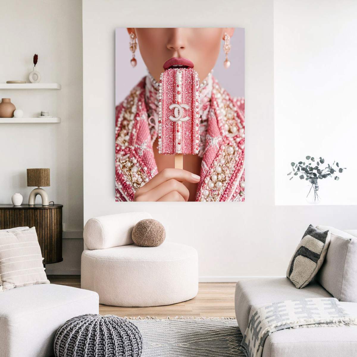 Chanel Eis Wandbild Kunstgestalten24