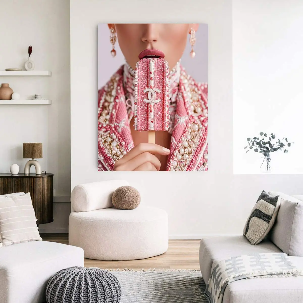 Chanel Eis Wandbild Kunstgestalten24 Chanel Eis Wandbild Kunstgestalten24