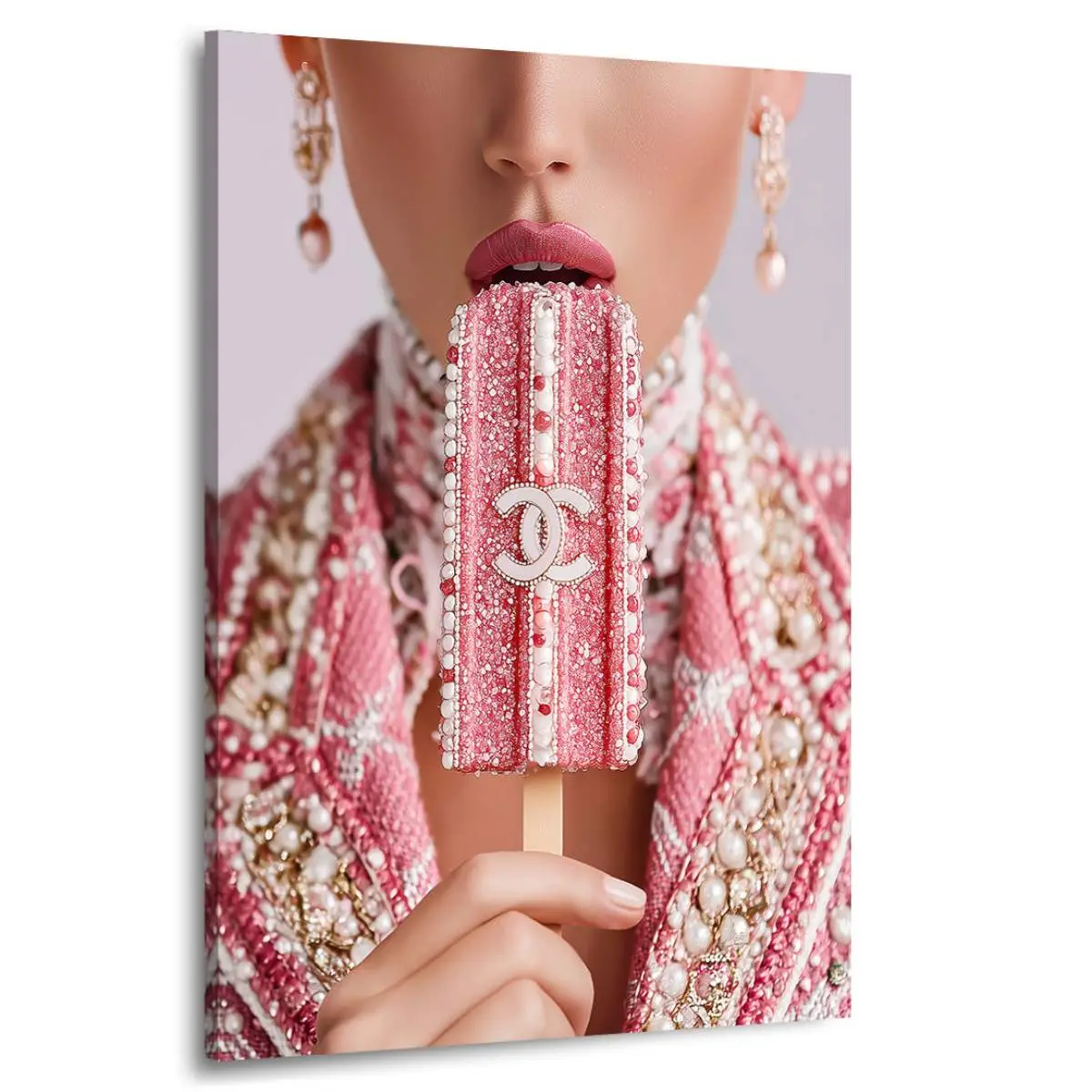 Chanel Eis Wandbild Kunstgestalten24 Chanel Eis Wandbild Kunstgestalten24