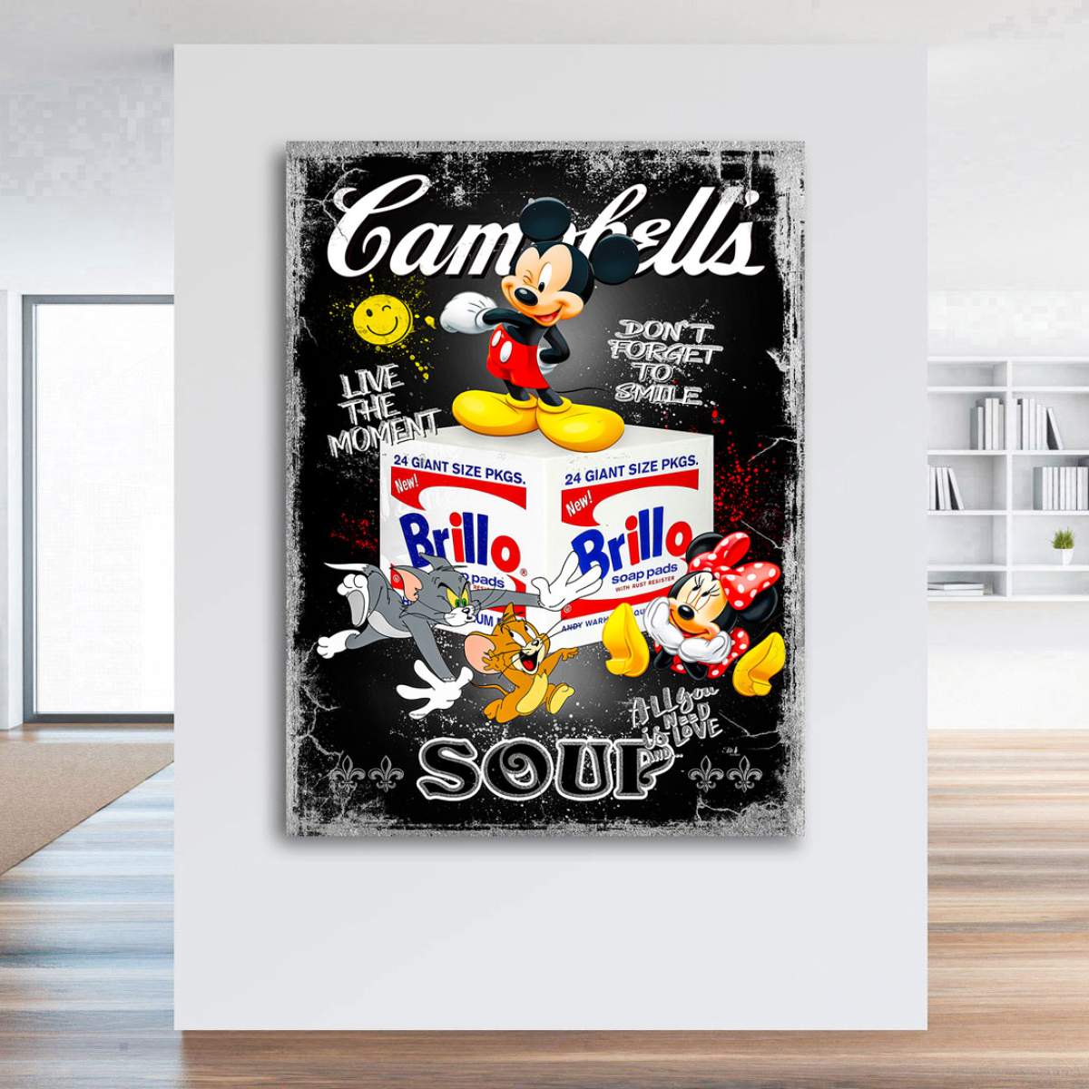 Mickey Leinwandbild von Kunstgestalten24