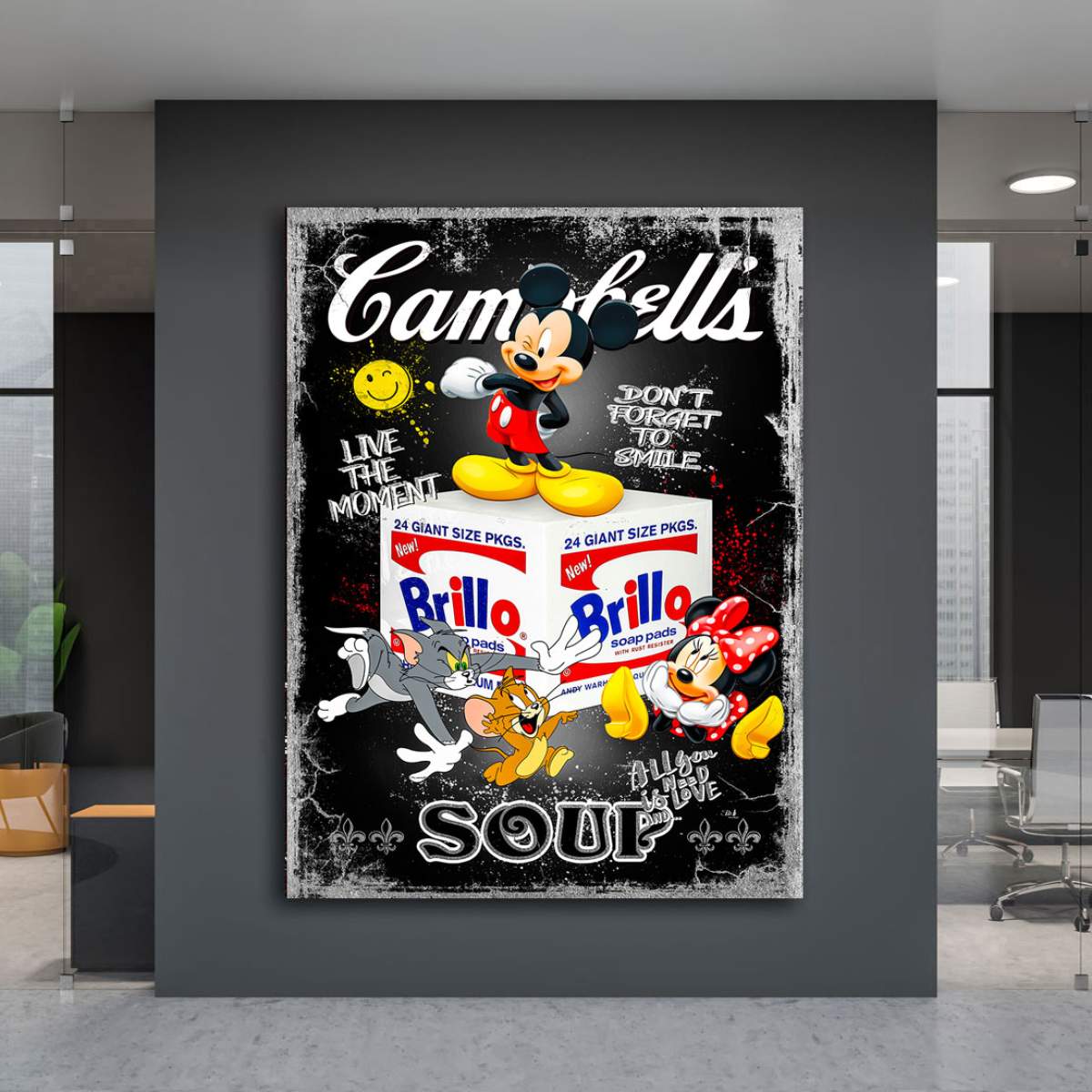 Mickey Leinwandbild von Kunstgestalten24