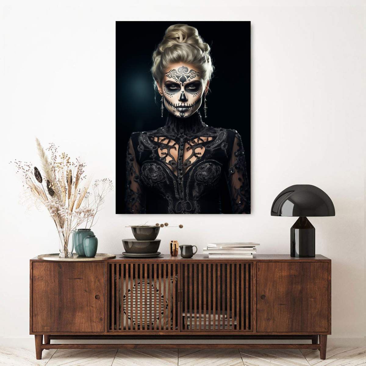 La Catrina Wandbild von Kunstgestalten24
