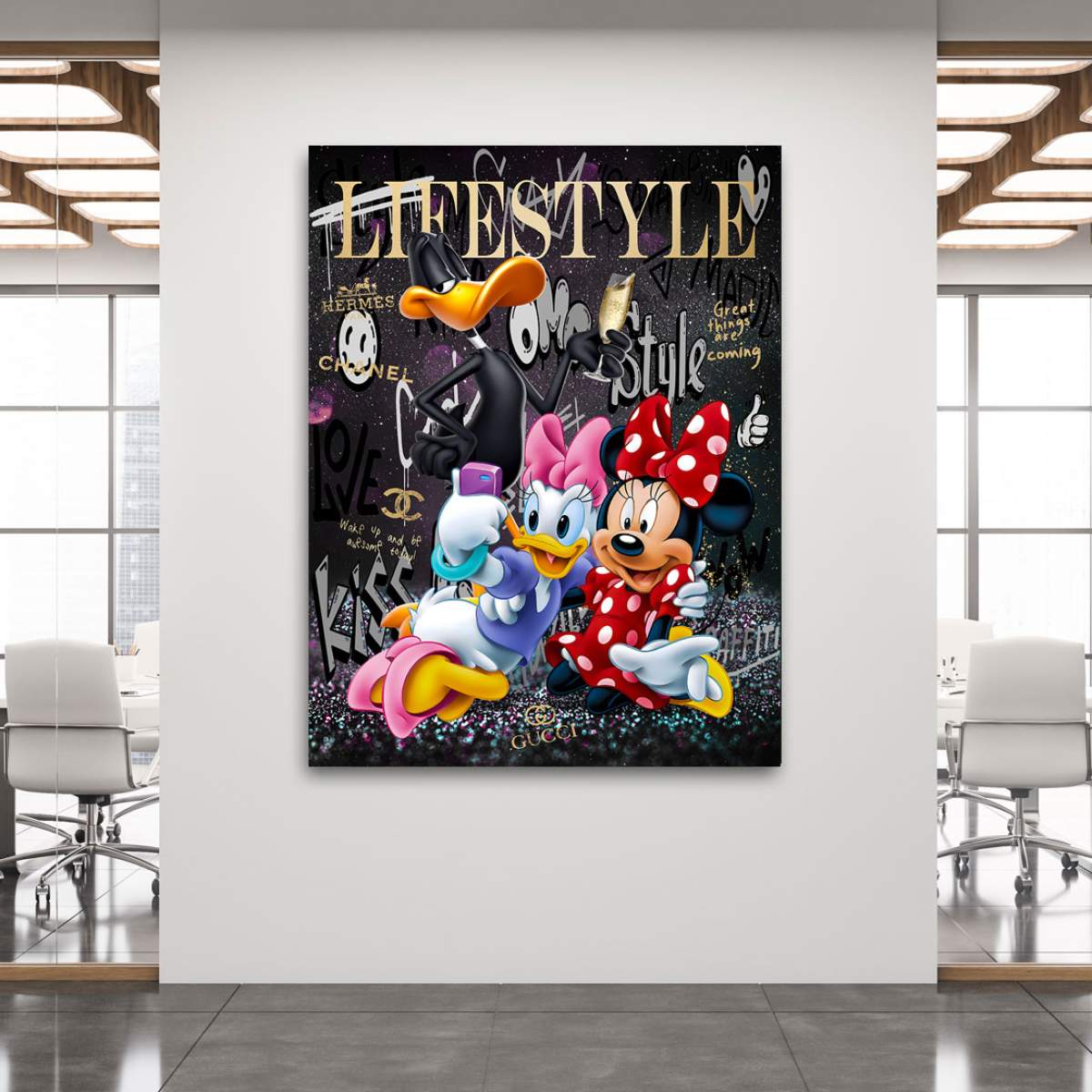 Daisy Minnie Wandbild Kunstgestalten24