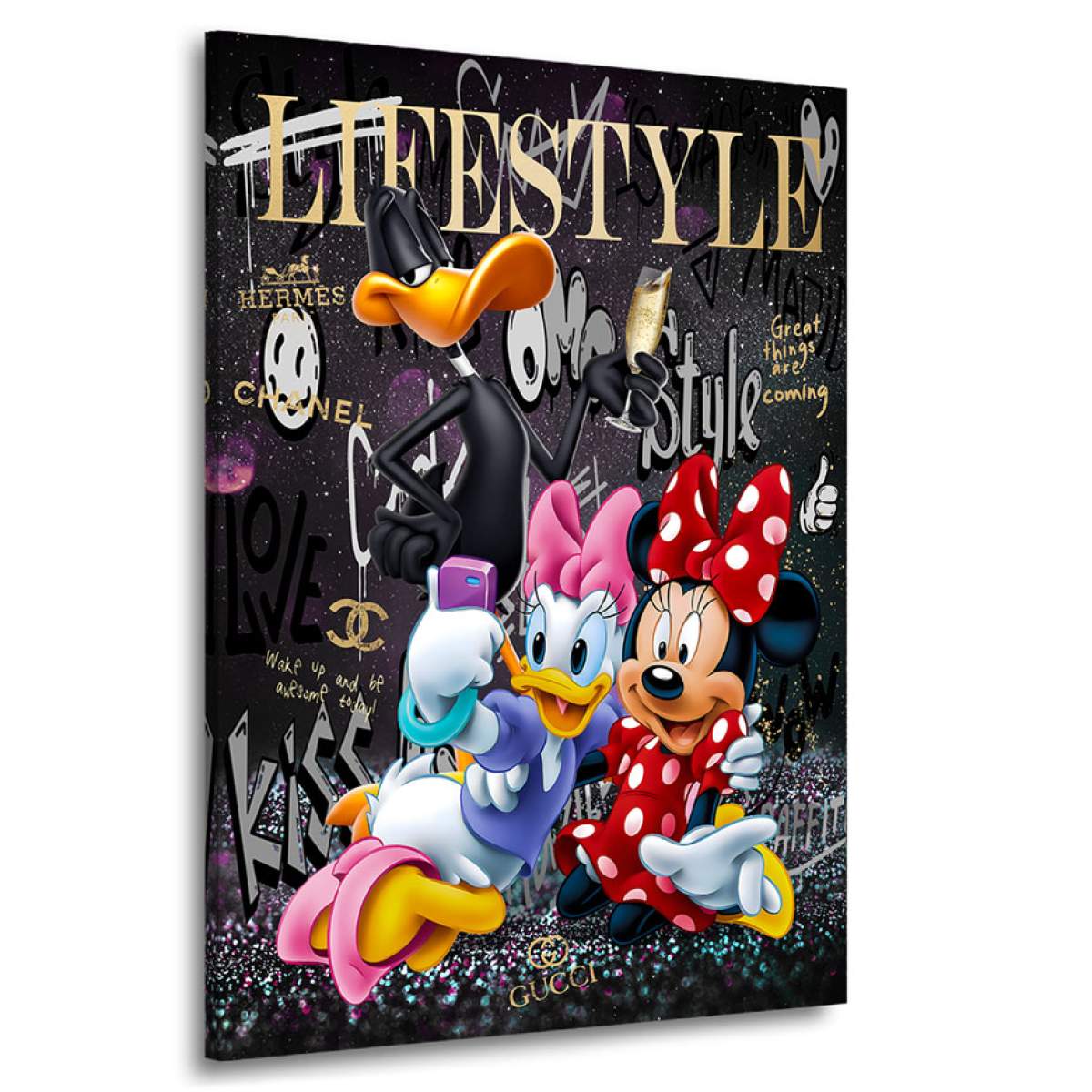 Daisy Minnie Wandbild Kunstgestalten24