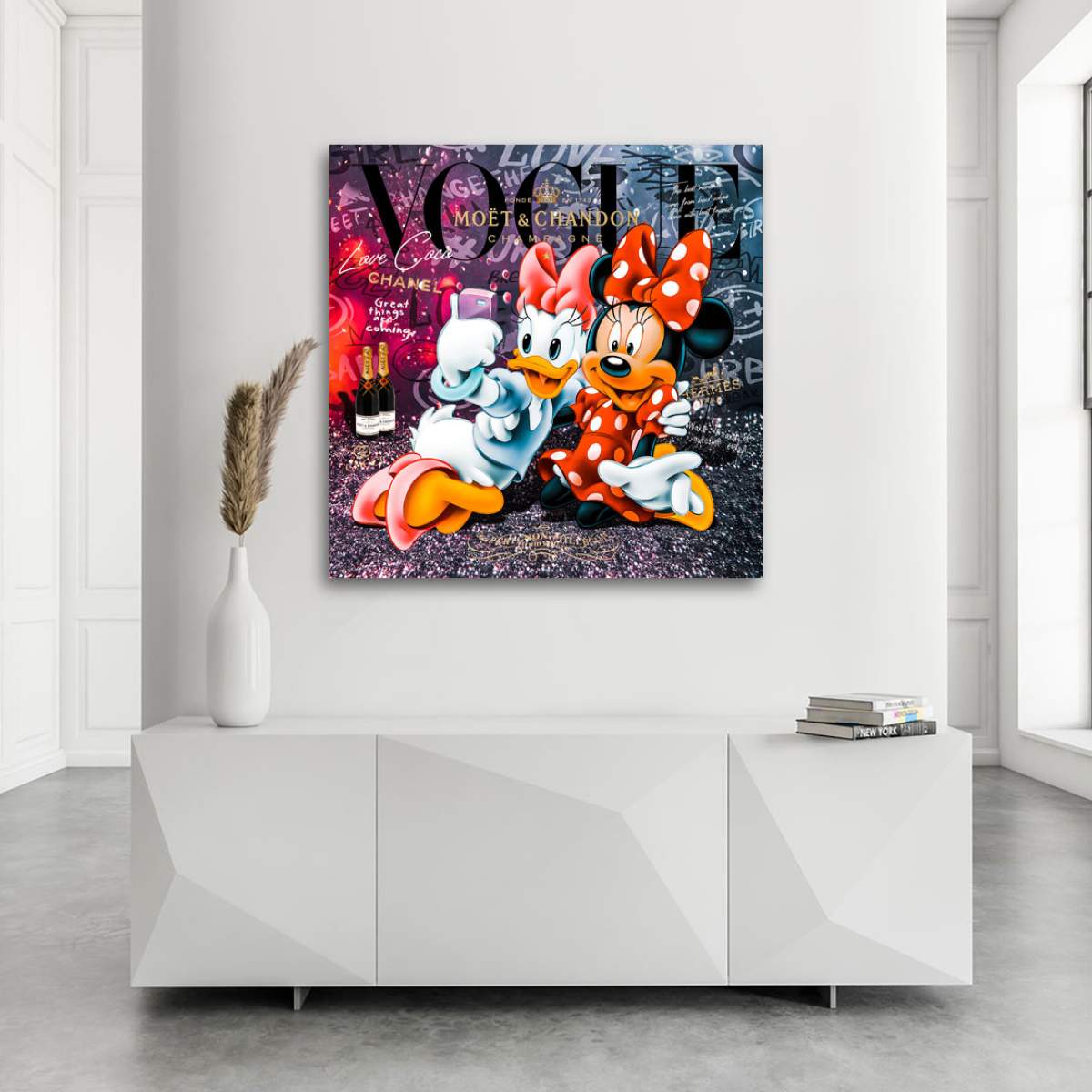 Minnie Daisy Wandbild von Kunstgestalten24