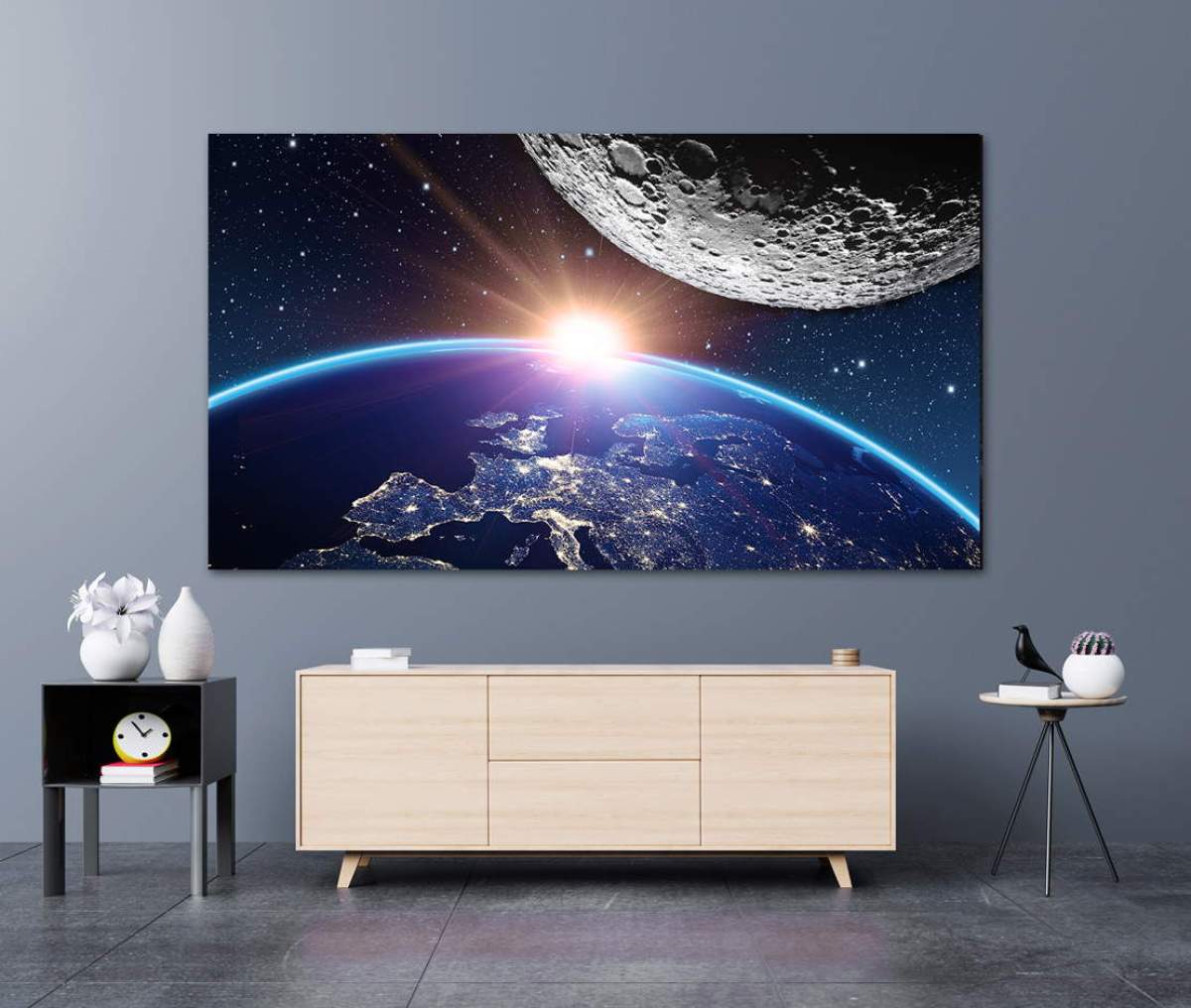 Acrylglas-Bild Wandbilder Druck 140x70 Weltall & Science-Fiction Planet Erde 