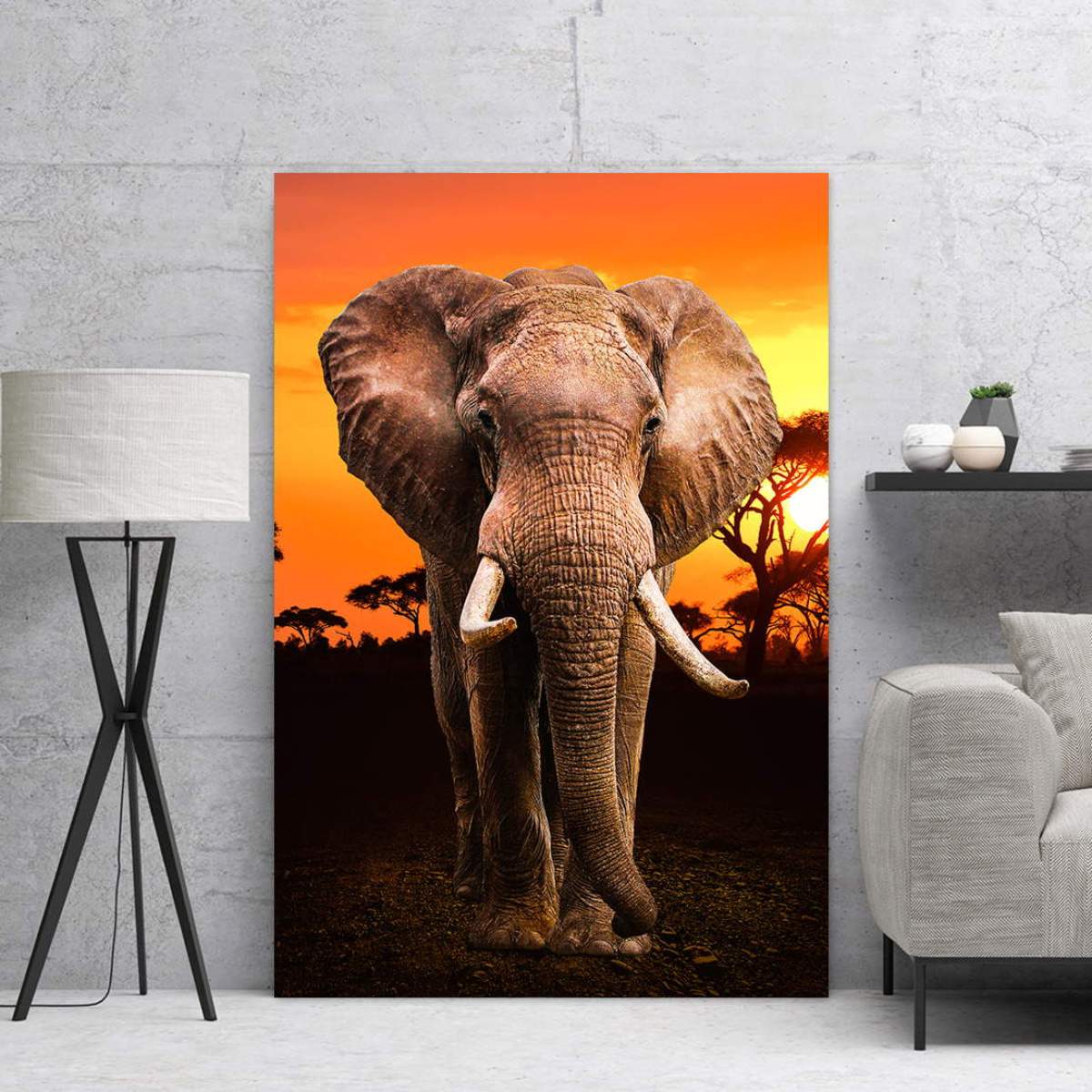 wandbild-elefant