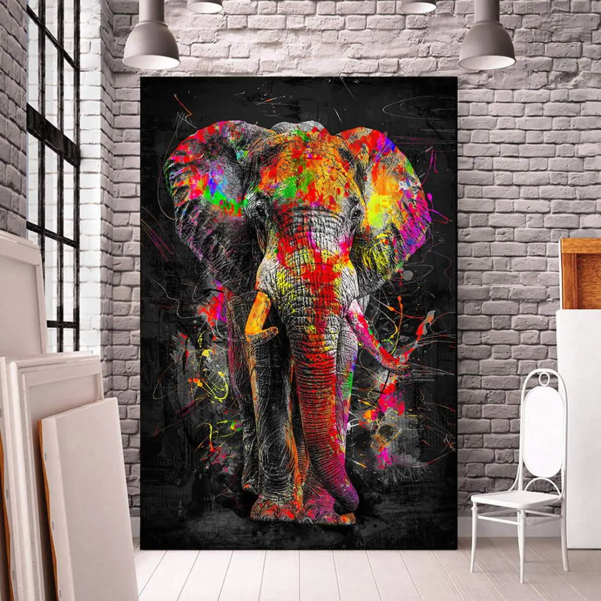 Elefant-Leinwandbild von ron Danell