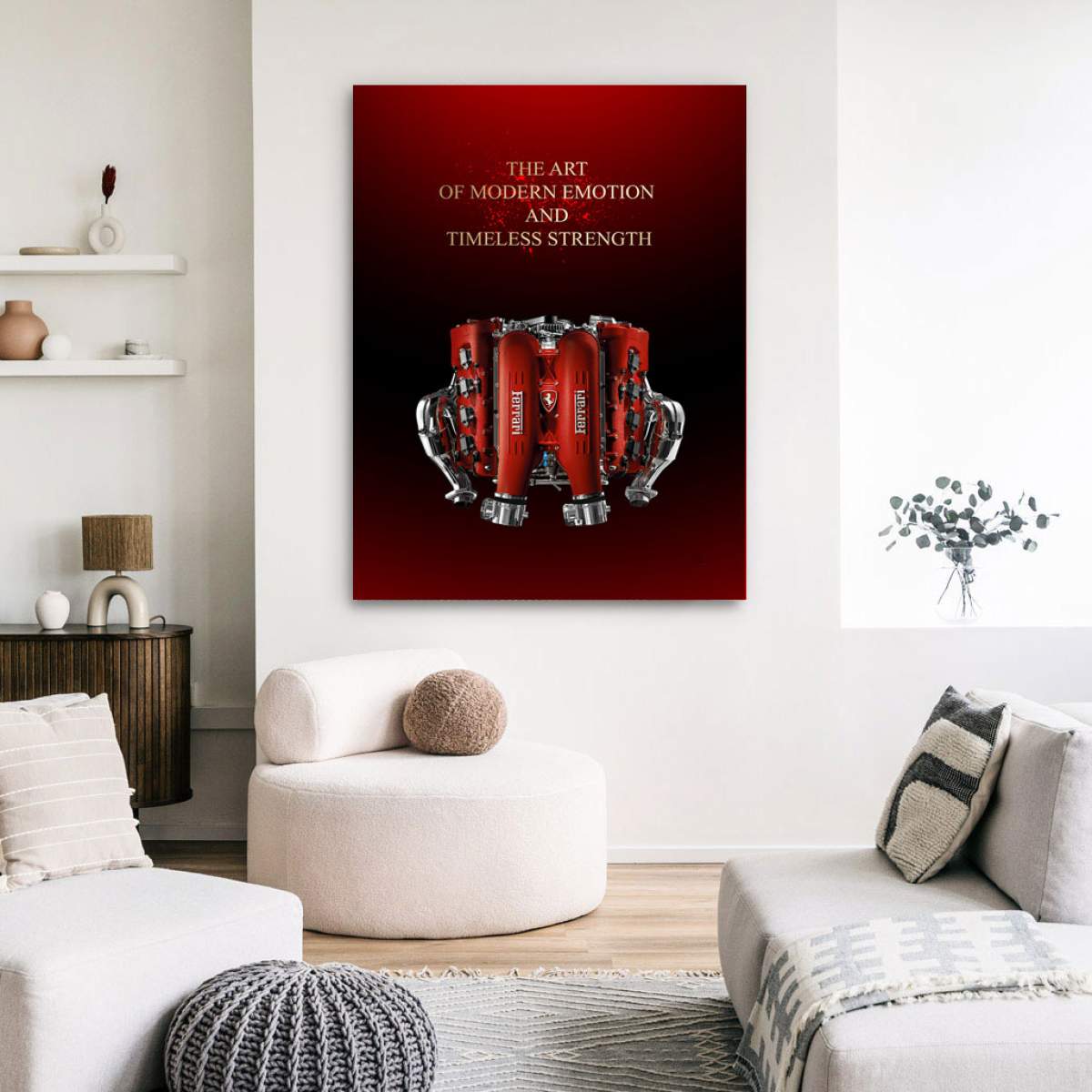 Ferrari Auto Wandbild Kunstgestalten24