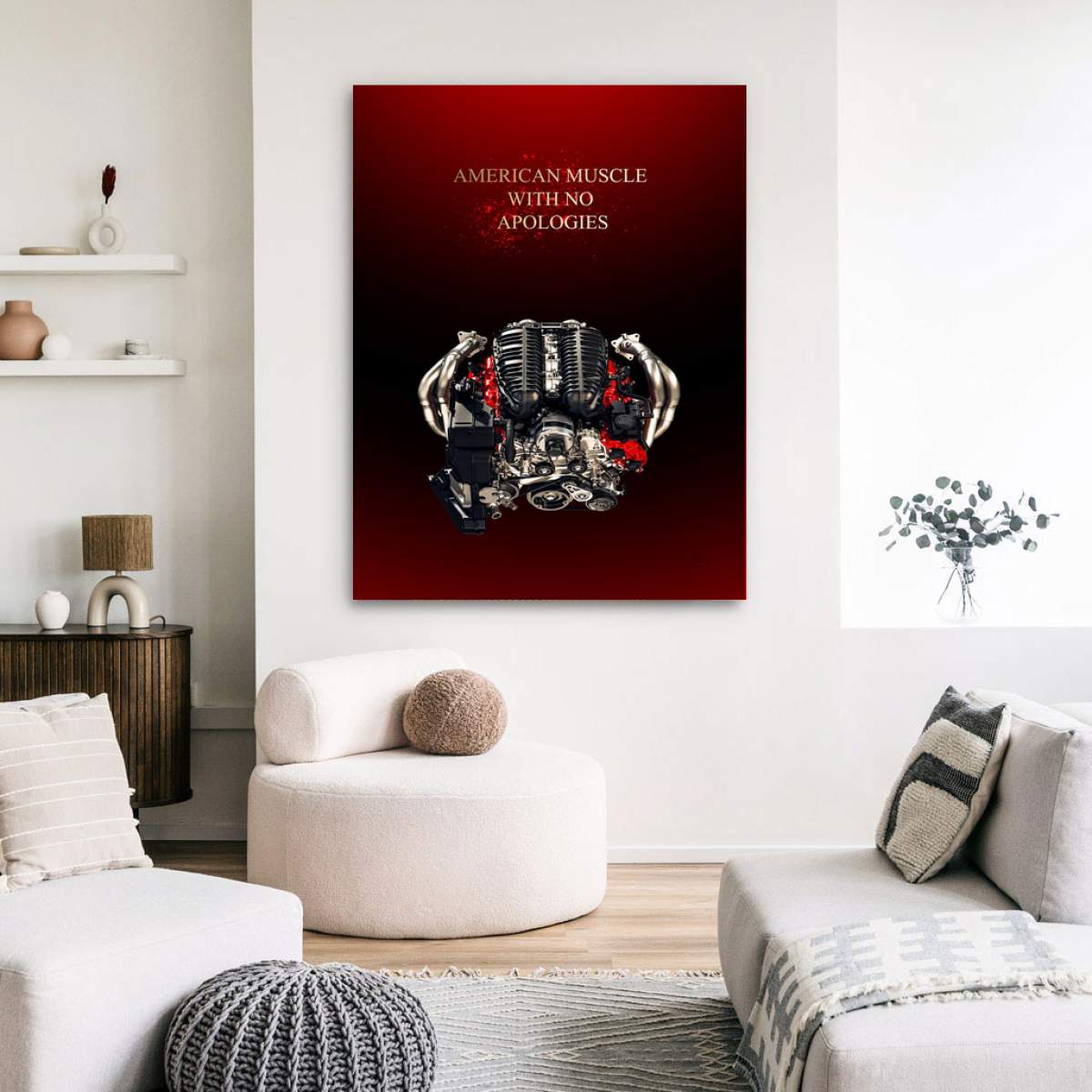 Corvette C8 Wandbild Kunstgestalten24