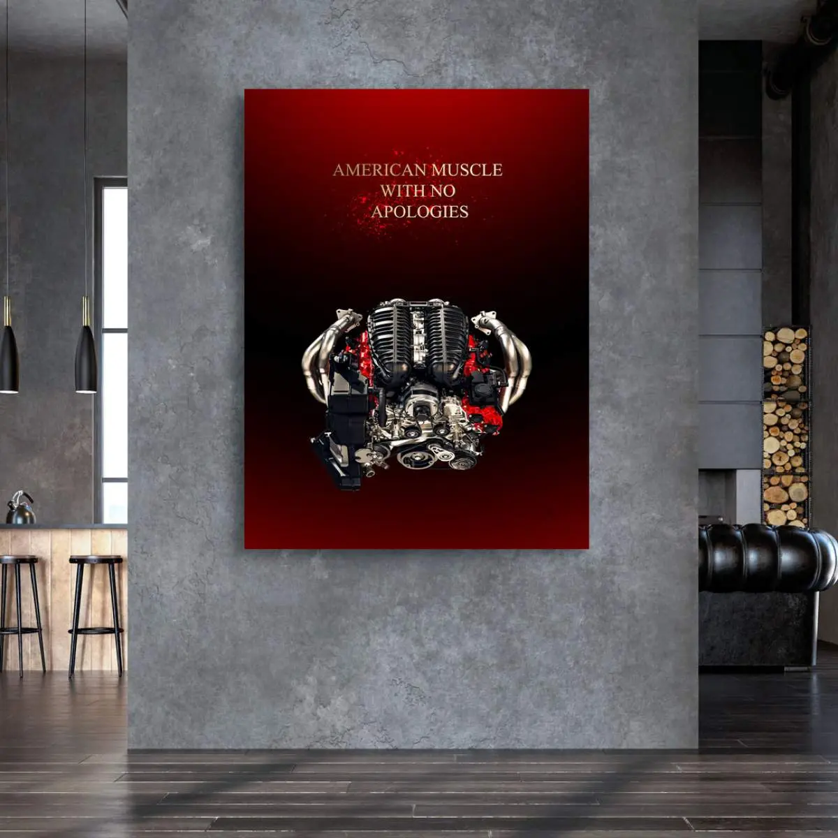 Corvette C8 Wandbild Kunstgestalten24 Corvette C8 Wandbild Kunstgestalten24