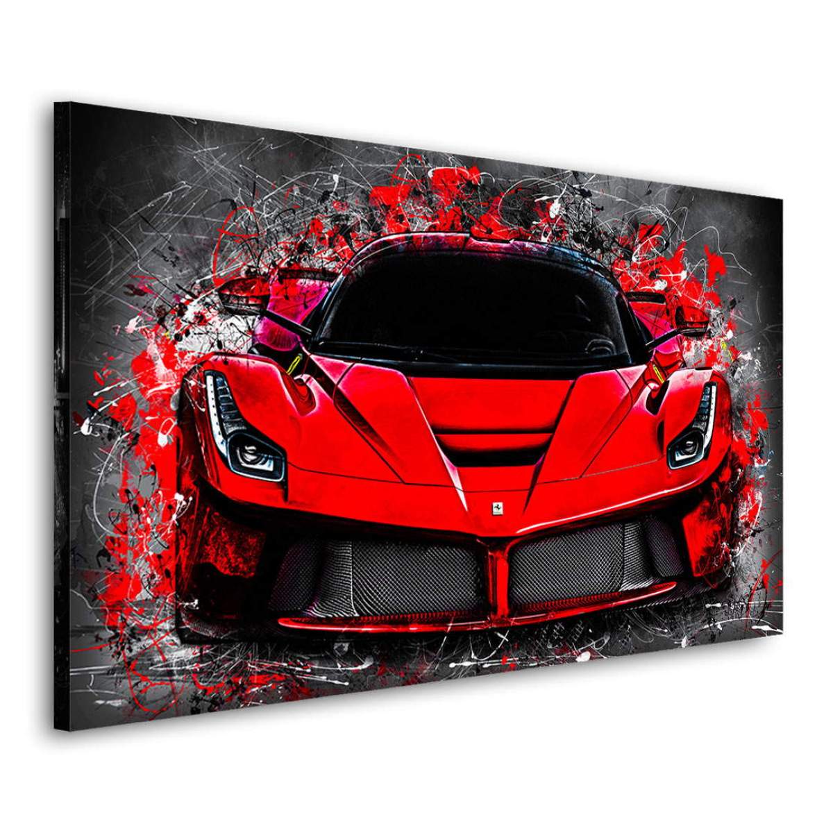 Leinwand Bild XXL Ferrari F430 Auto Modern Abstrakt Poster Wandbild Kunstdruck 