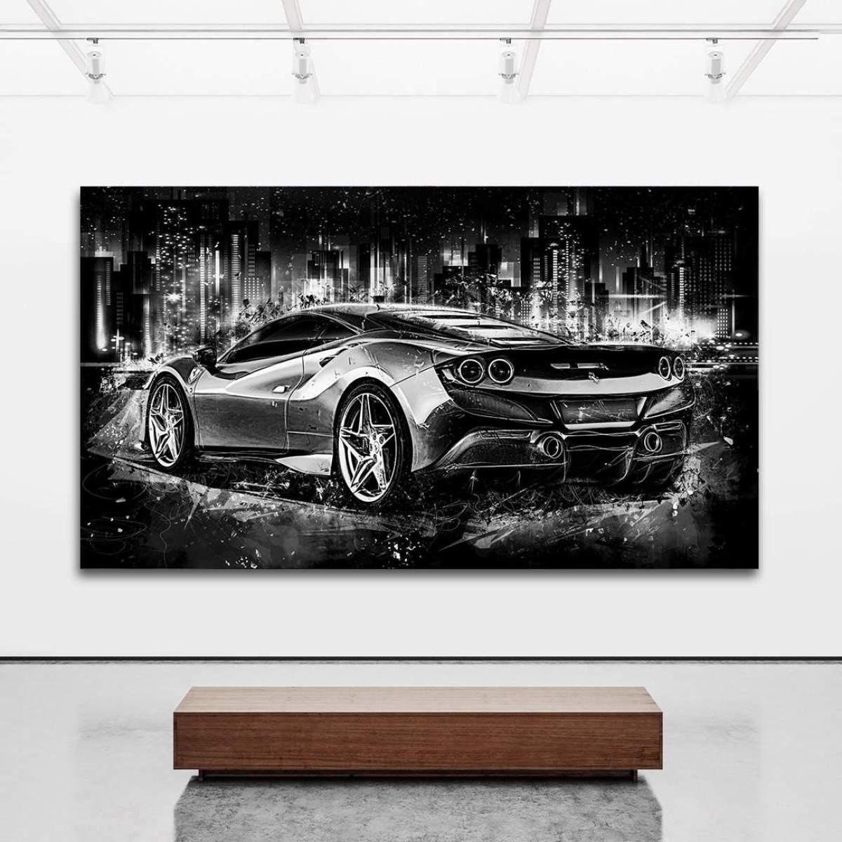Aludibond Bild Ferrari von Roland Menzel | Kunstgestalten24