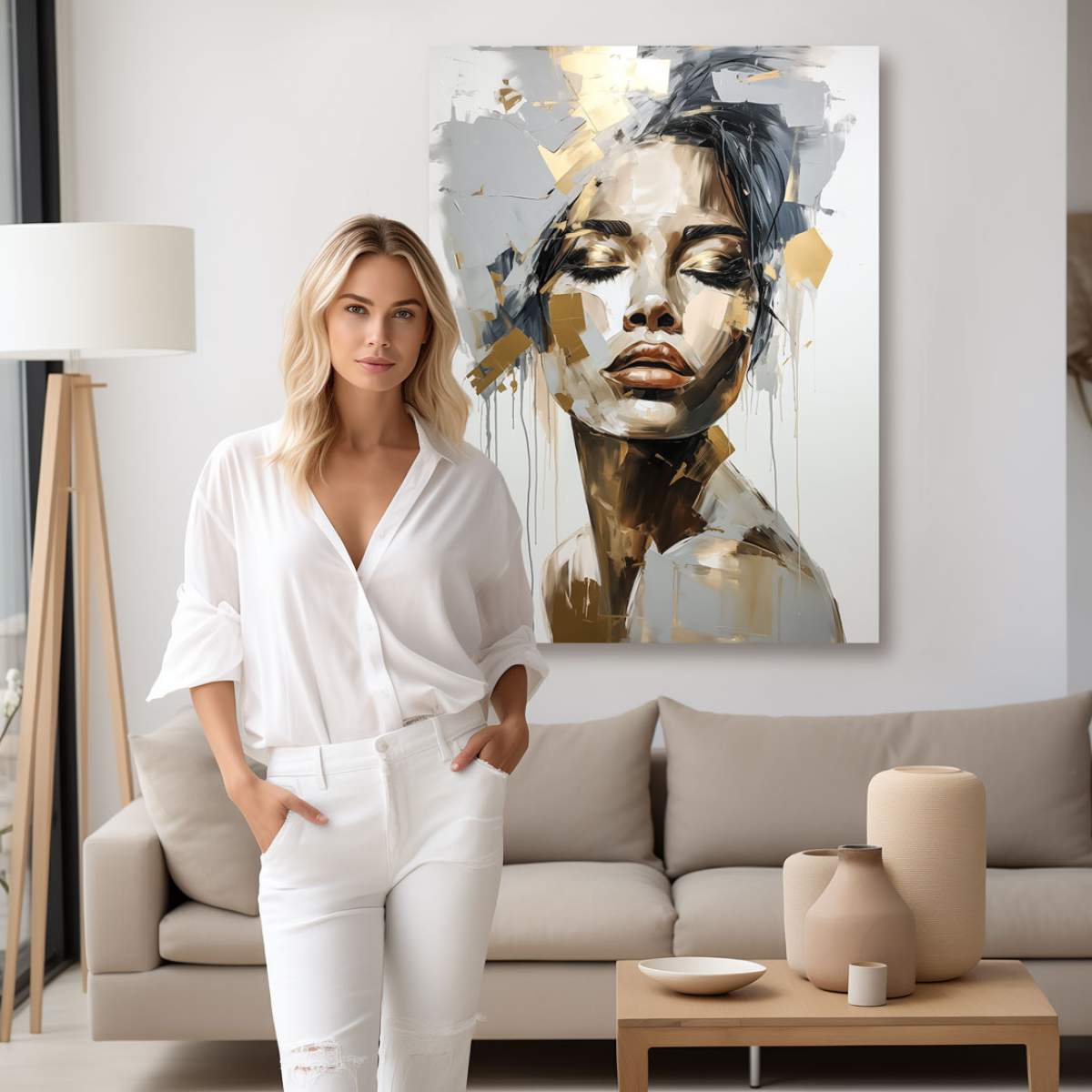 Wandbild Dark Beauty Abstrakt