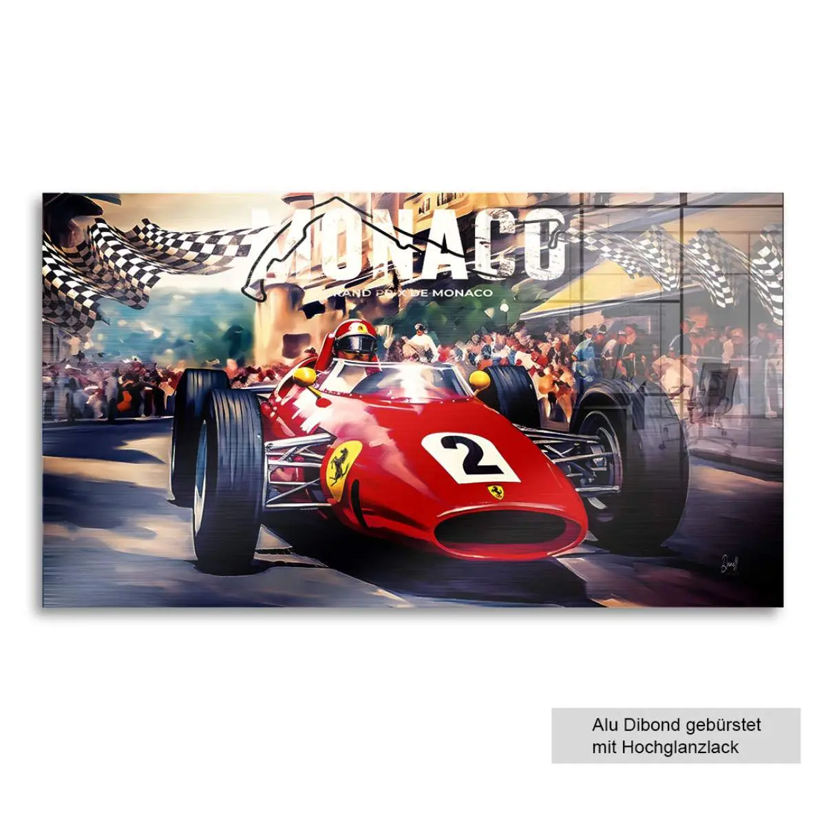 Wandbild Ferrari von Kunstgestalten24