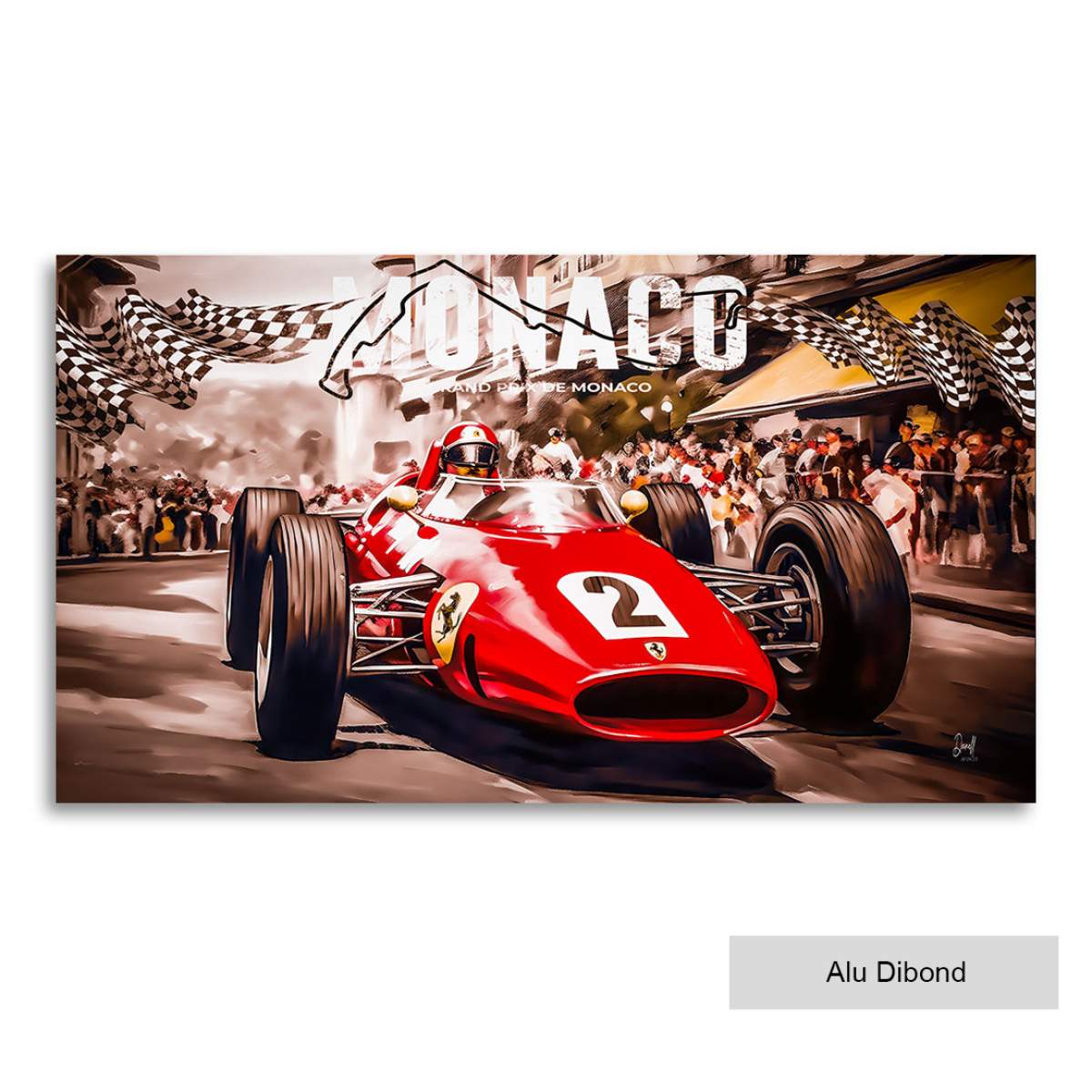 Wandbild Ferrari von Kunstgestalten24