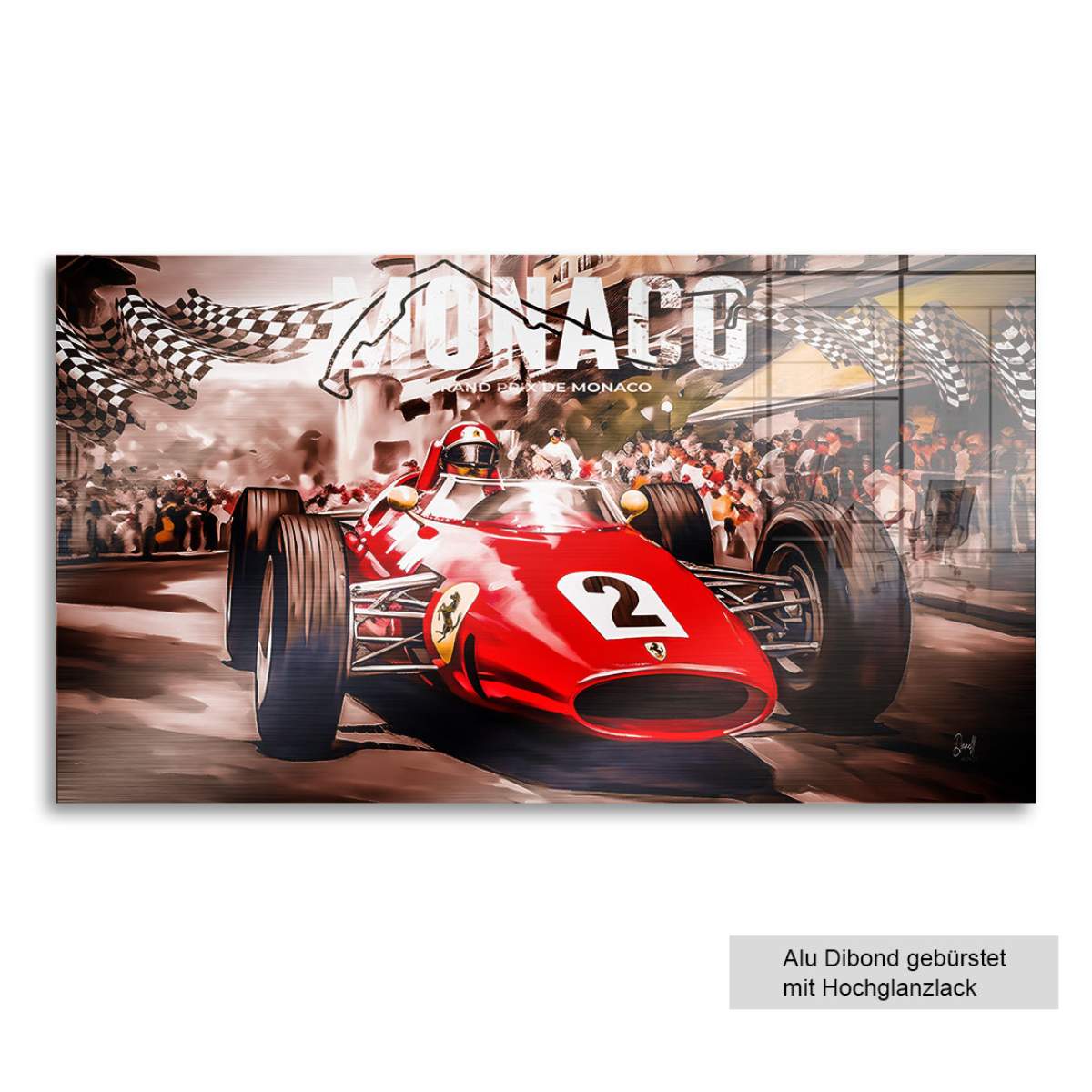 Wandbild Ferrari von Kunstgestalten24