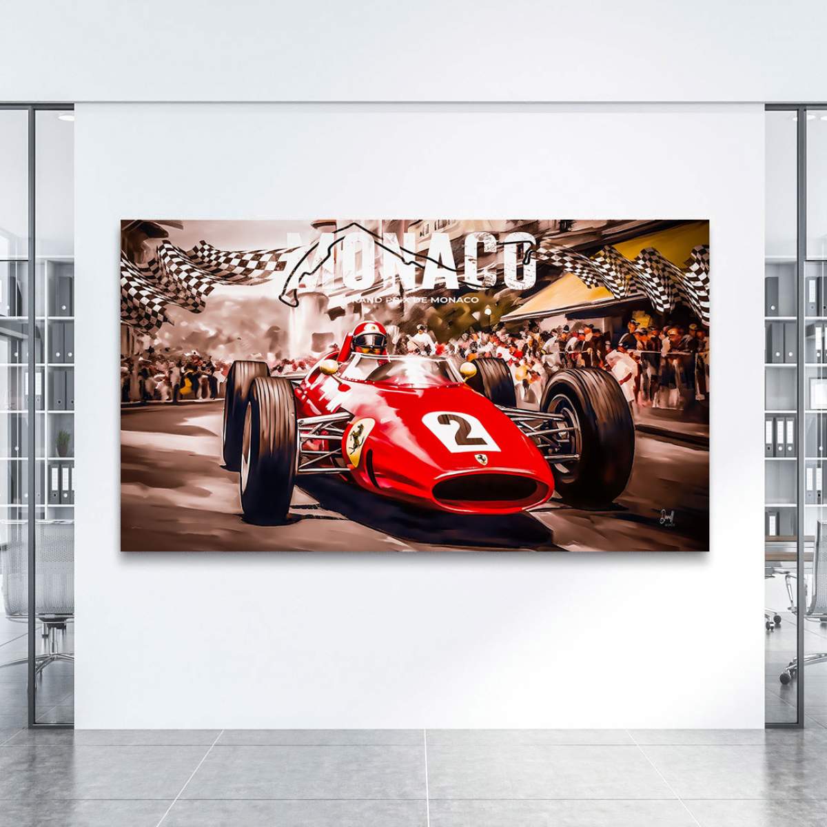 Wandbild Ferrari von Kunstgestalten24