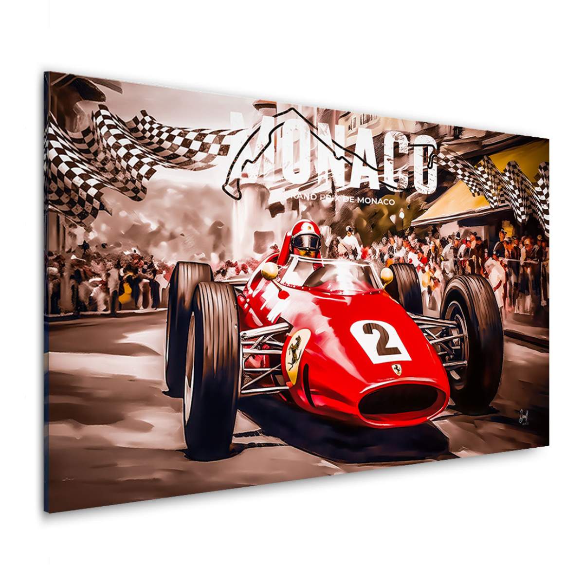 Wandbild Ferrari von Kunstgestalten24