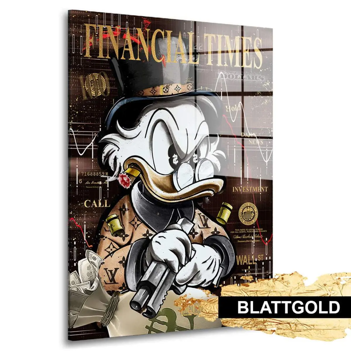 Dagobert Blattgold Bild von Kunstgestalten24