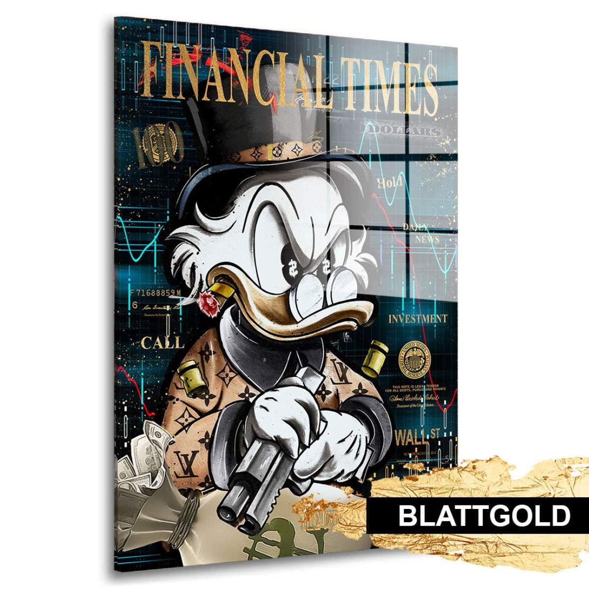 Dagobert Blattgold Bild von Kunstgestalten24