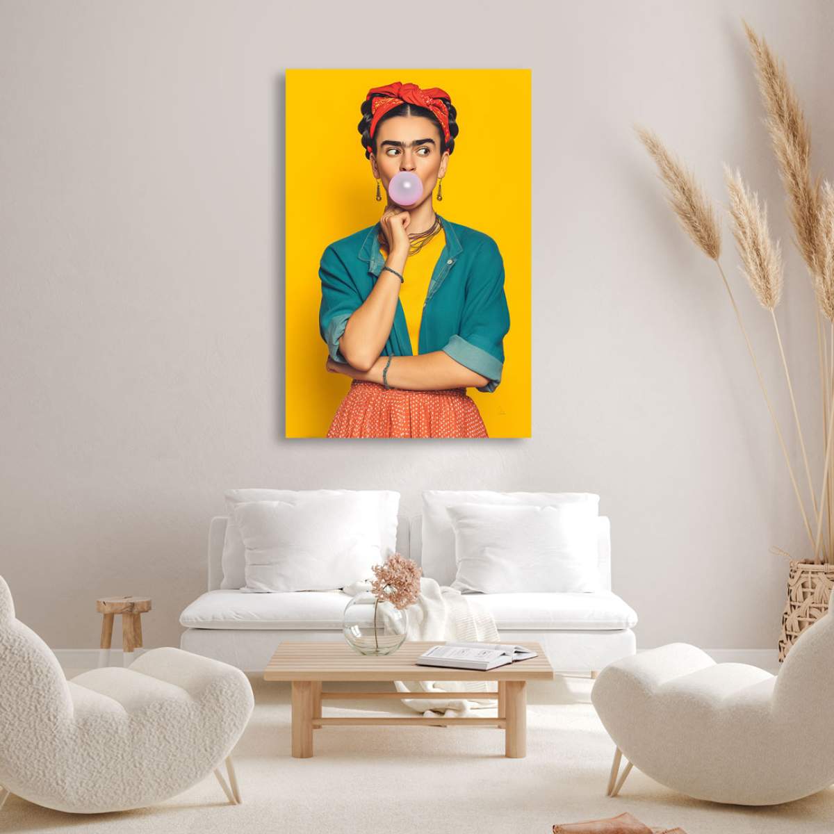 Frida Kahlo Wandbild von Kunstgestalten24