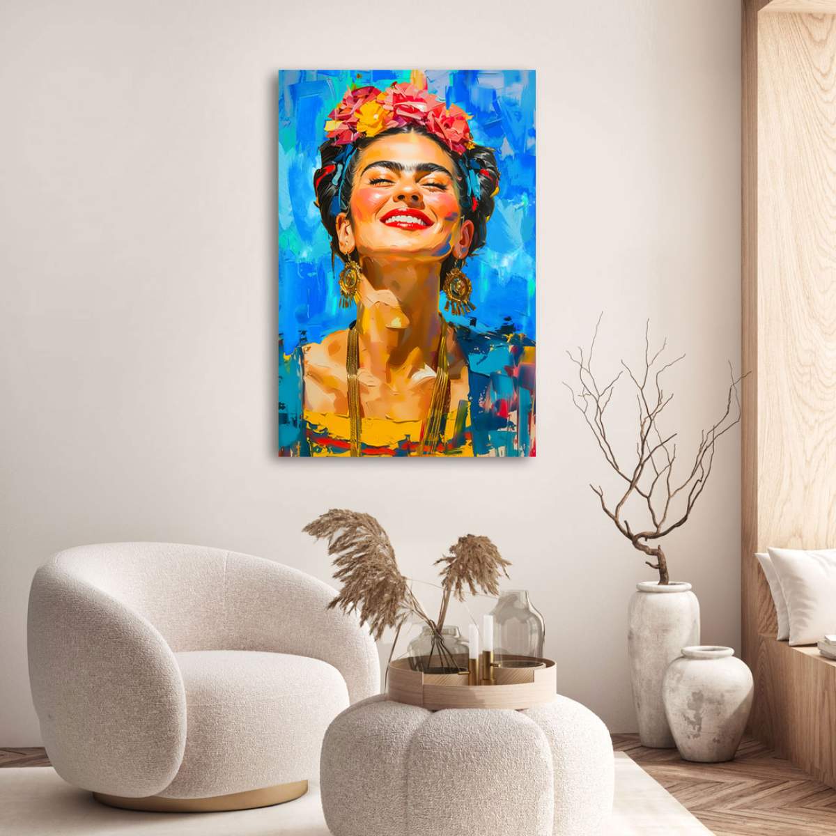 Schlafender Löwe Wandbild von Kunstgestalten24