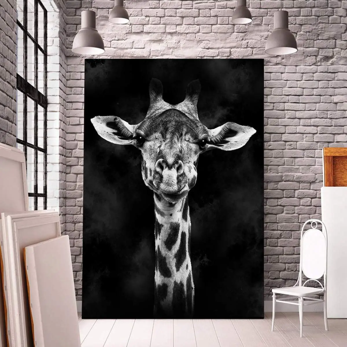 Giraffe-wandbild-Poster