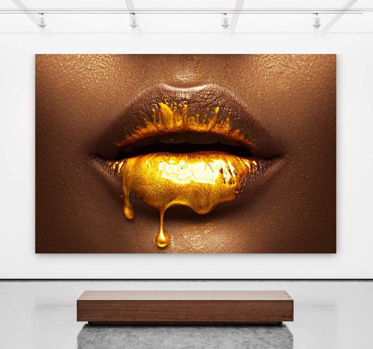 Erotik-Lippen-Wandbild