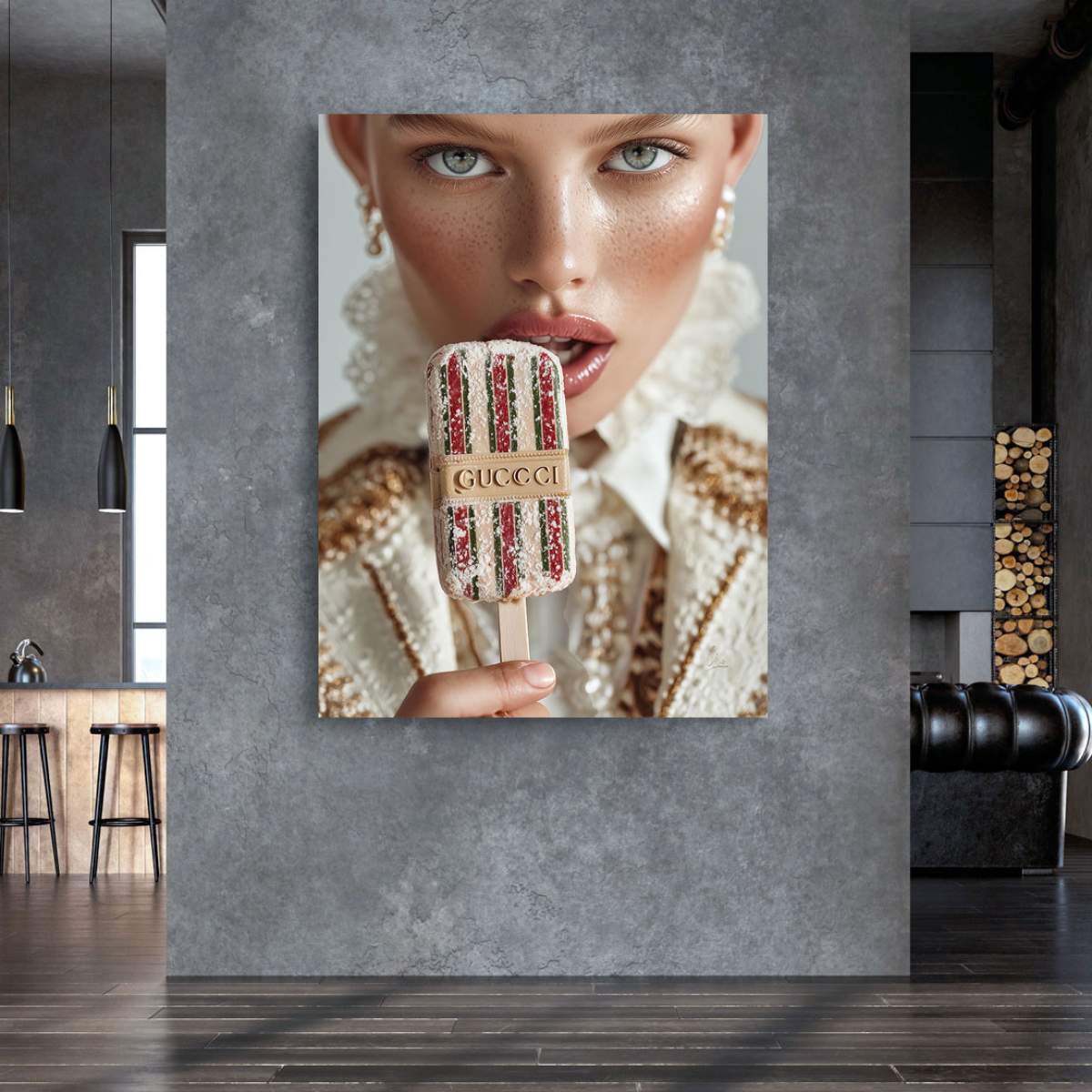 Gucci Eis Wandbild Kunstgestalten24
