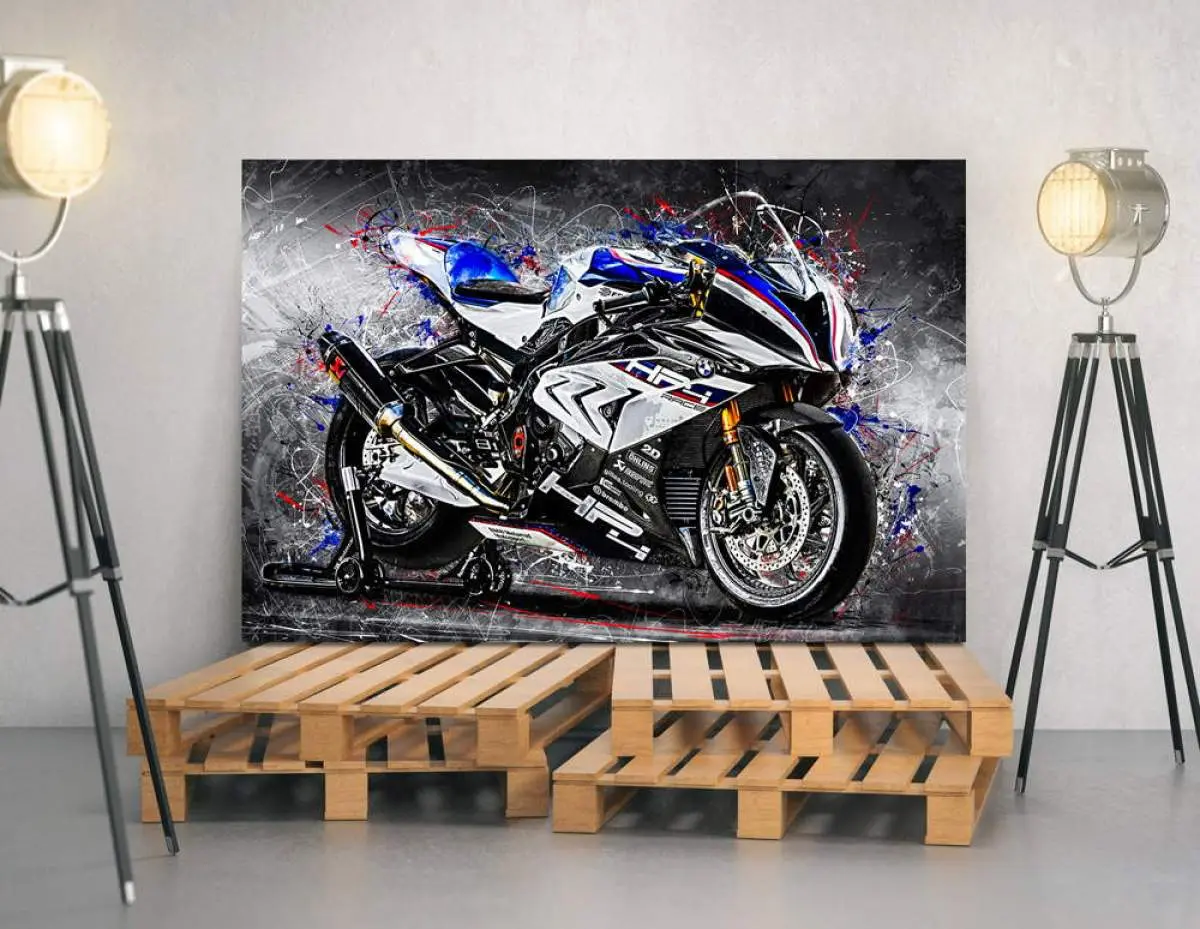 Wandbild Leinwandbild BMW HP4 Race Motorradbild