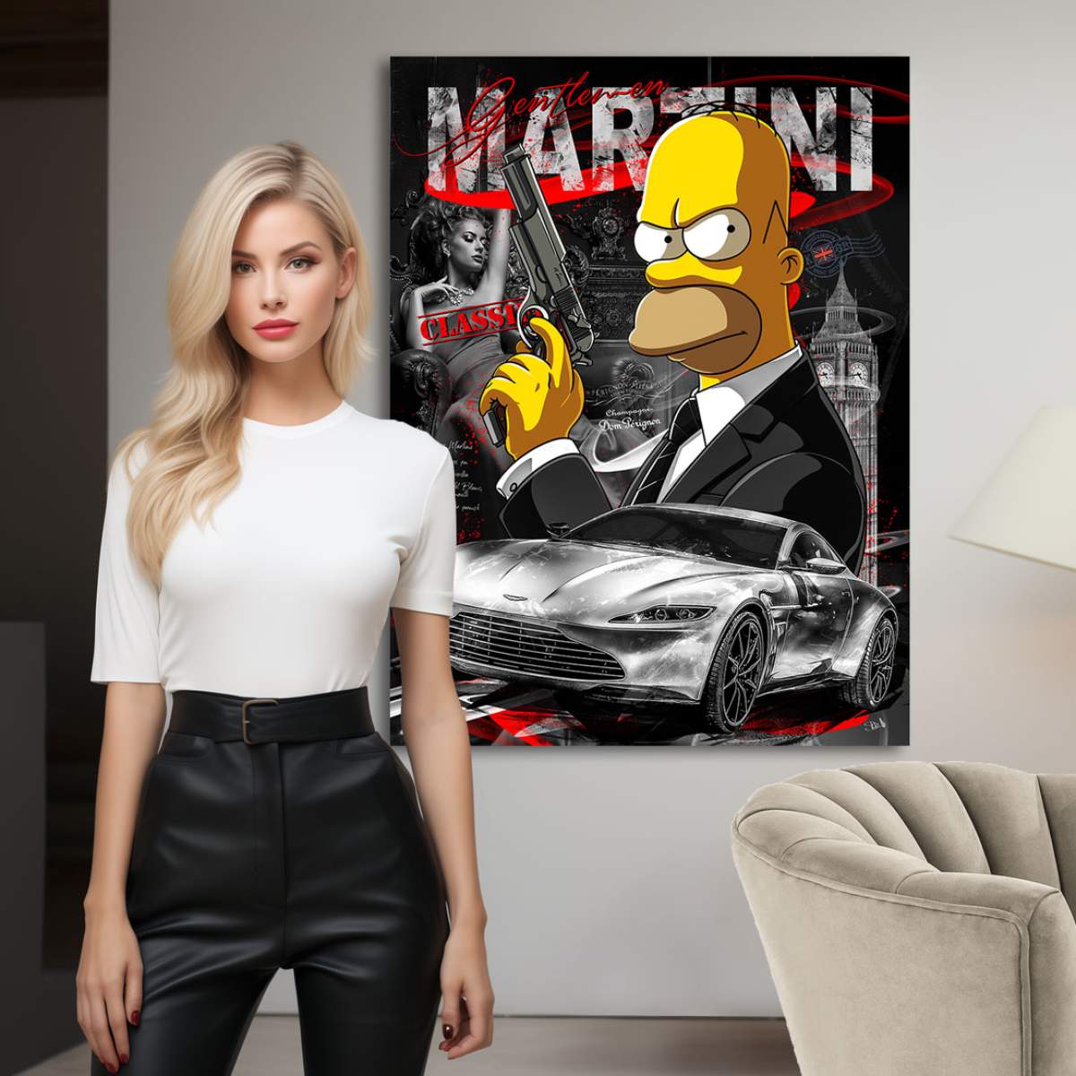 Pop Art Wandbild Kunstgestalten24